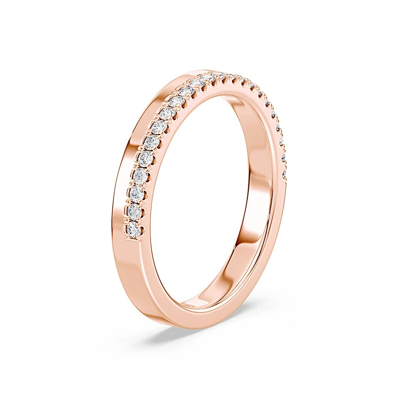 Half & Half Lab Diamond Band - Image 2