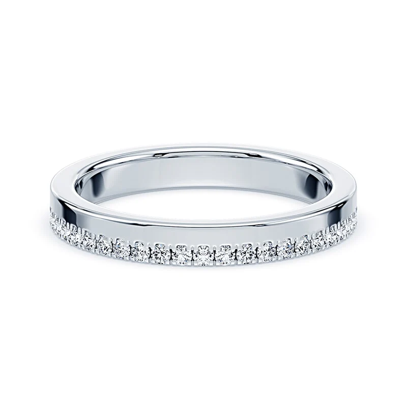 Half & Half Lab Diamond Band