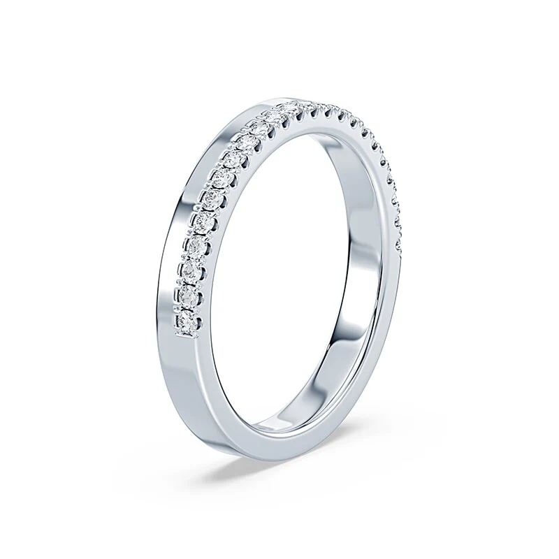 Half & Half Lab Diamond Band - Image 2