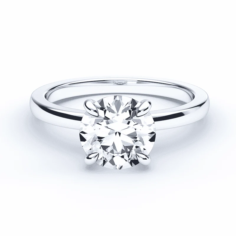Hidden Halo Engagement Ring