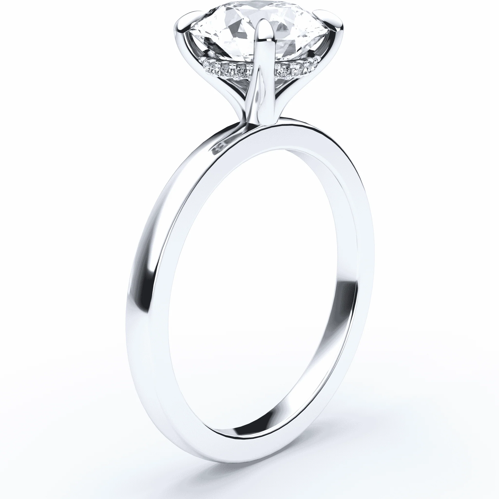 Hidden Halo Engagement Ring - Image 2