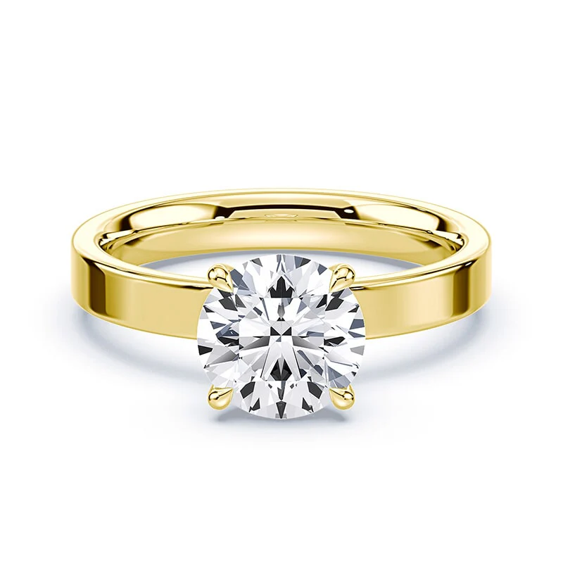 Hidden Halo Wide Ring