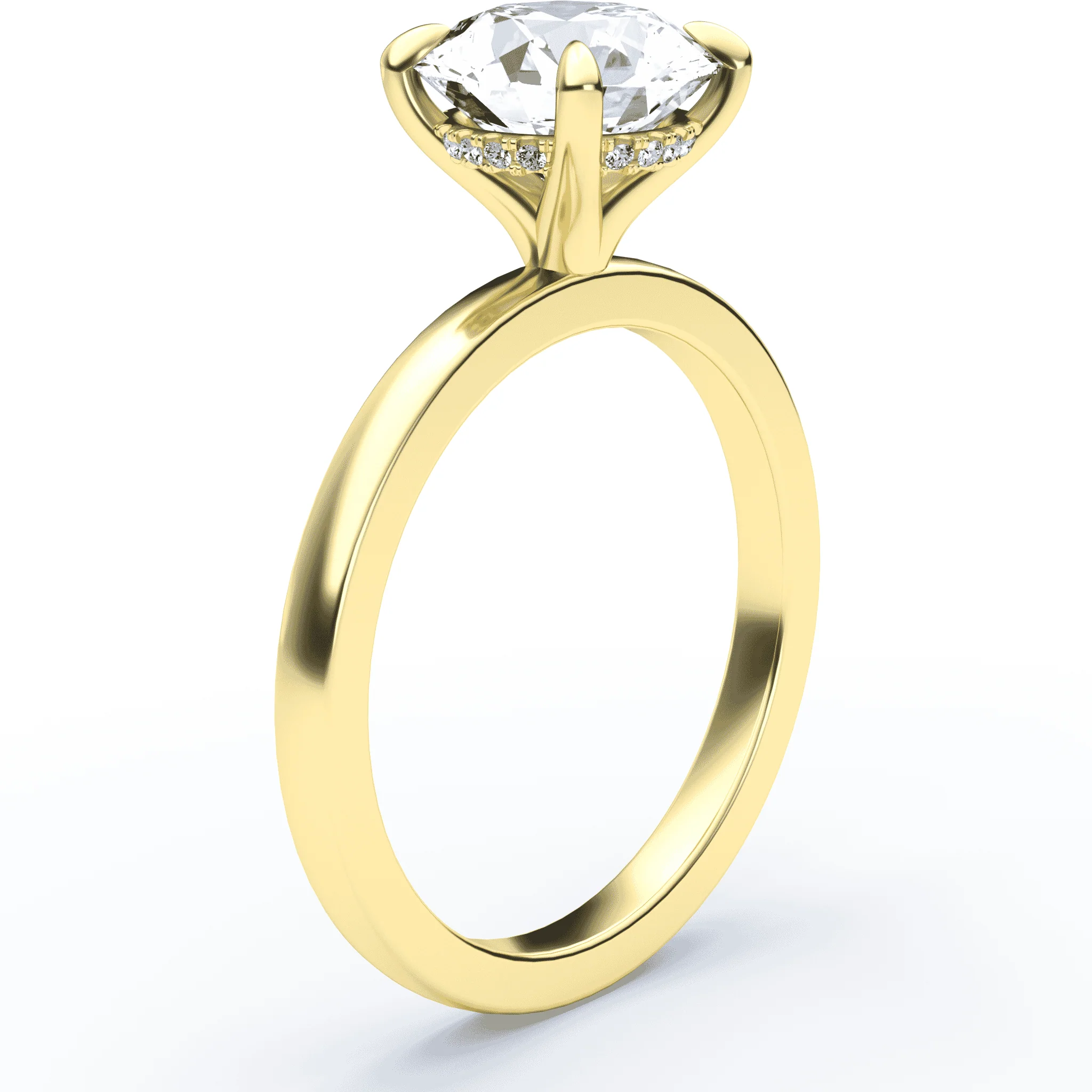 Hidden Halo Engagement Ring - Image 2