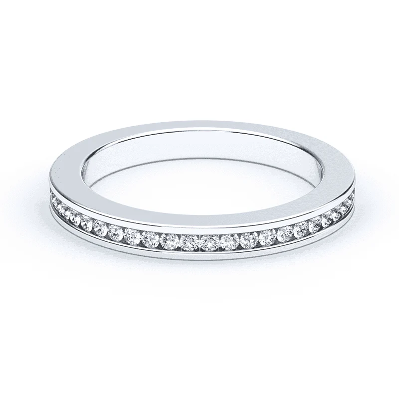 Channel Set Lab Diamond Band