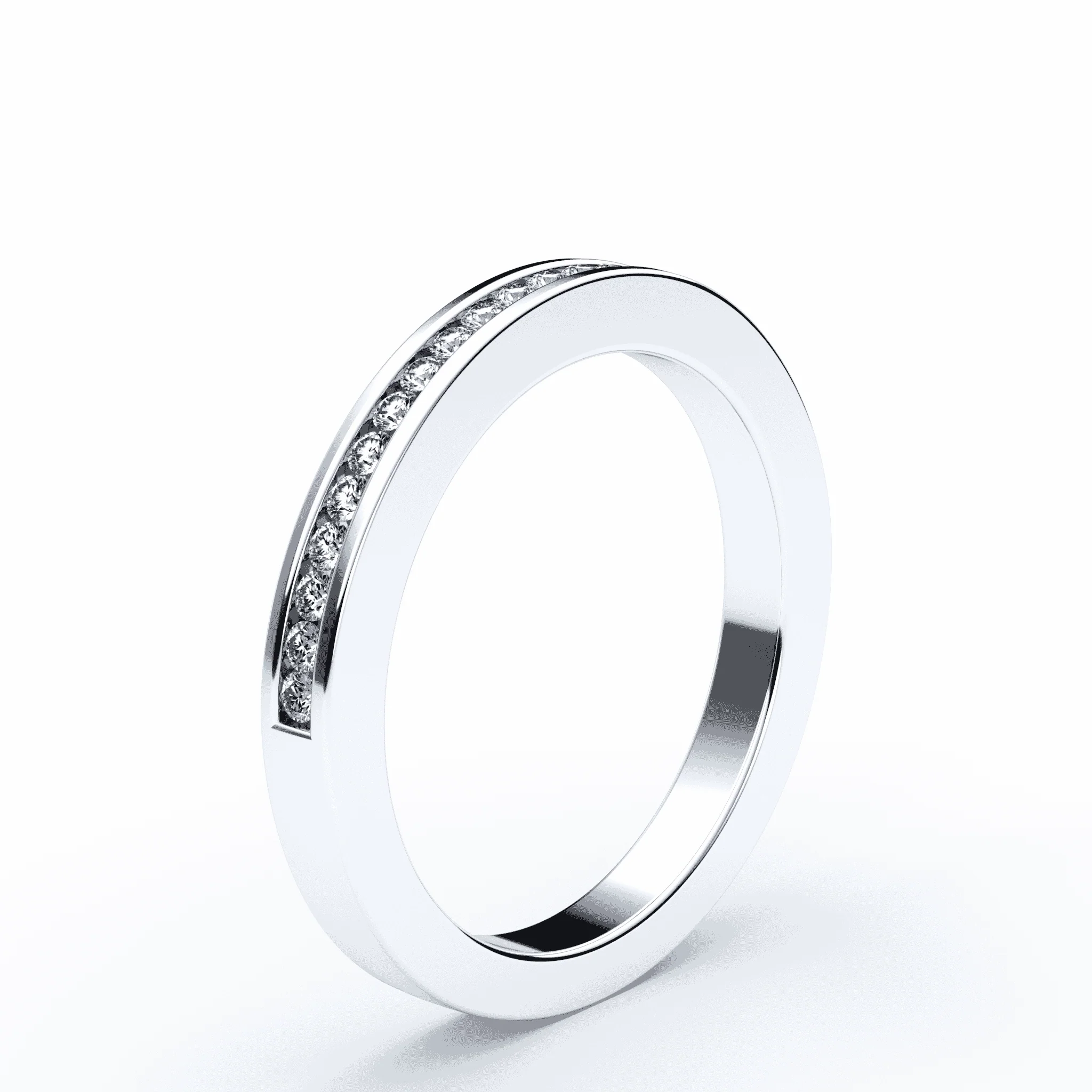 Channel Set Lab Diamond Band - Image 2