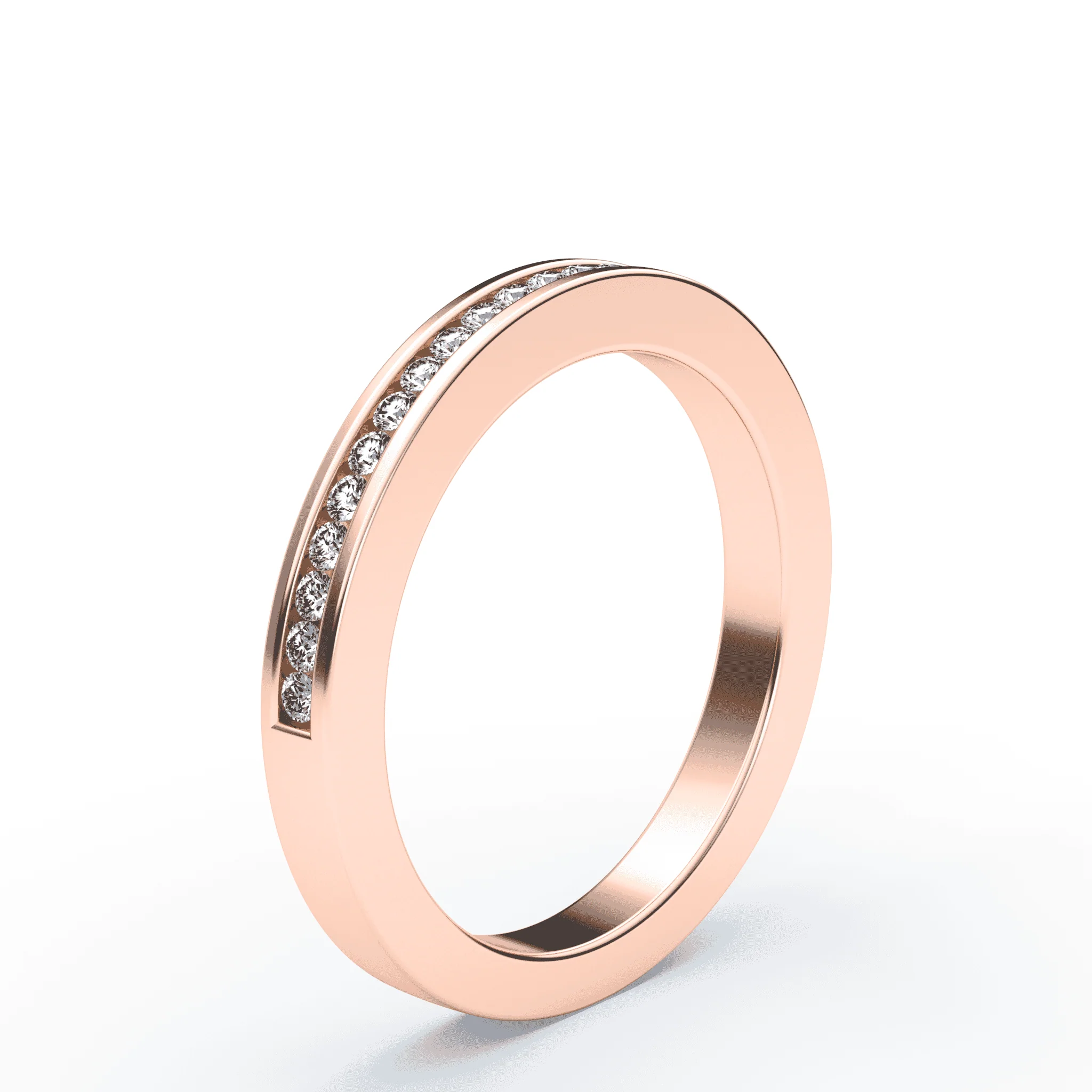 Channel Set Lab Diamond Band - Image 2