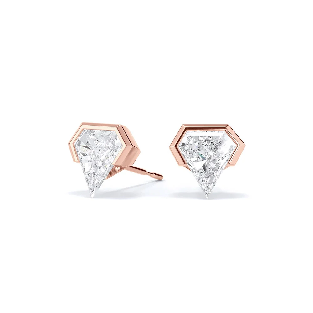 Geometric Shield Lab Diamond Studs - Image 7