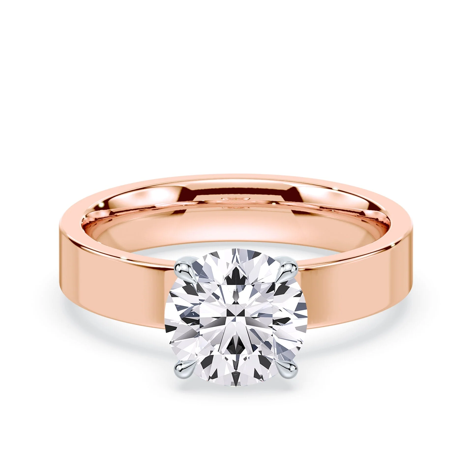 Low Hidden Halo Wide Band Ring