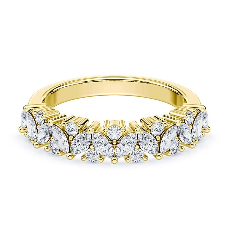 Mixed Marquise Diamond Band