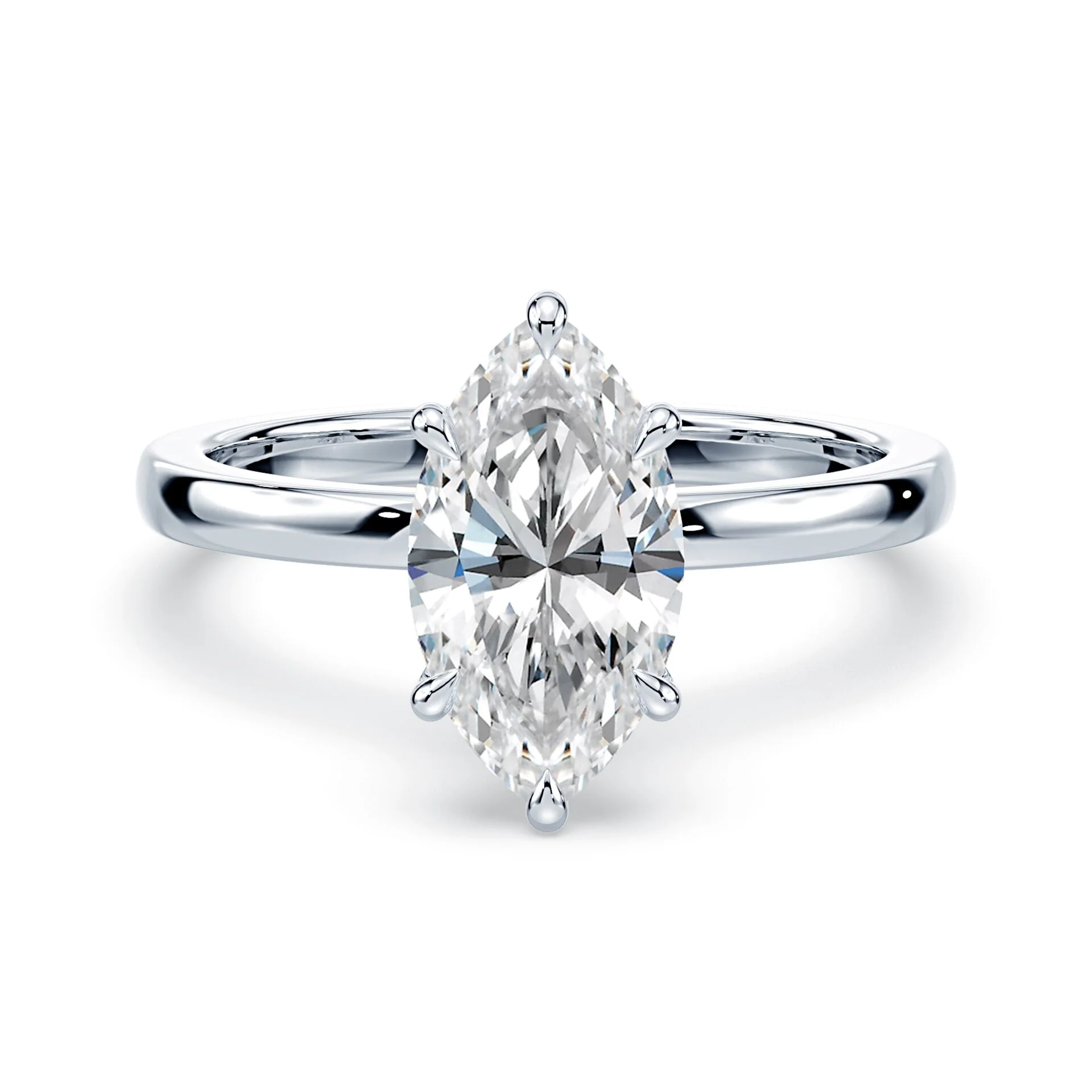 Marquise Solitaire Engagement Ring