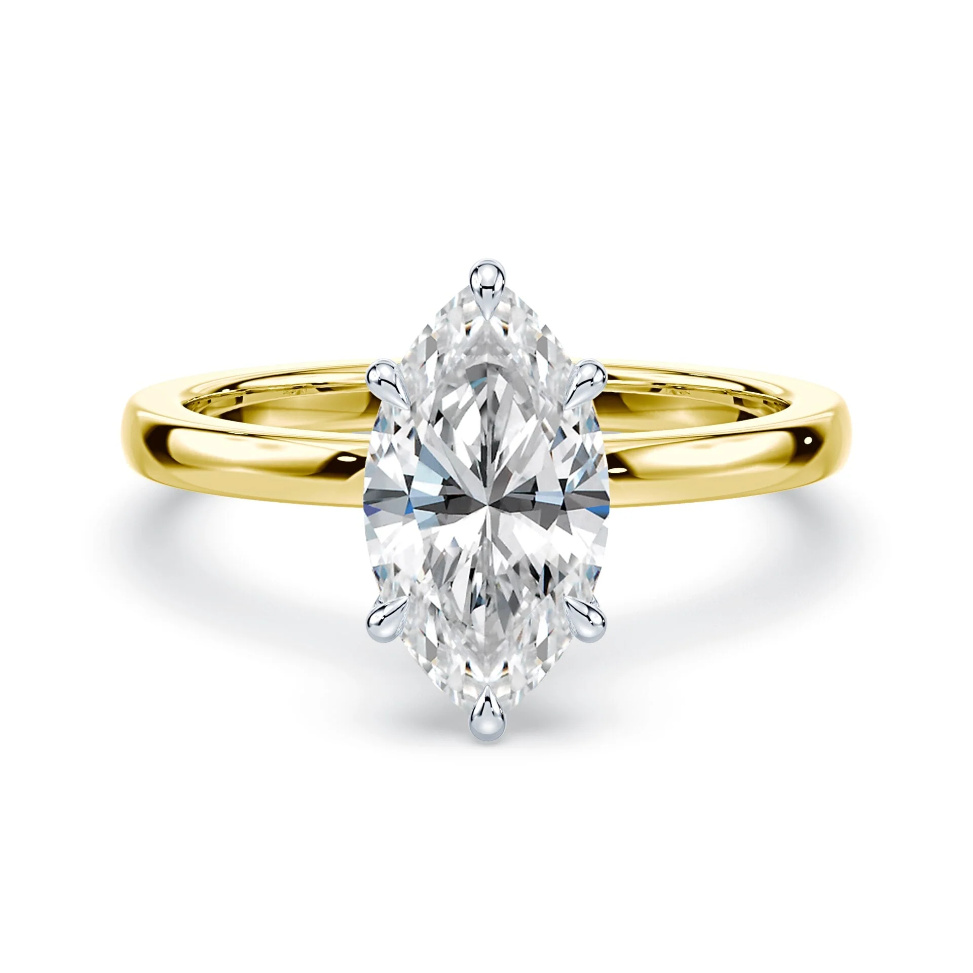 Marquise Solitaire Engagement Ring