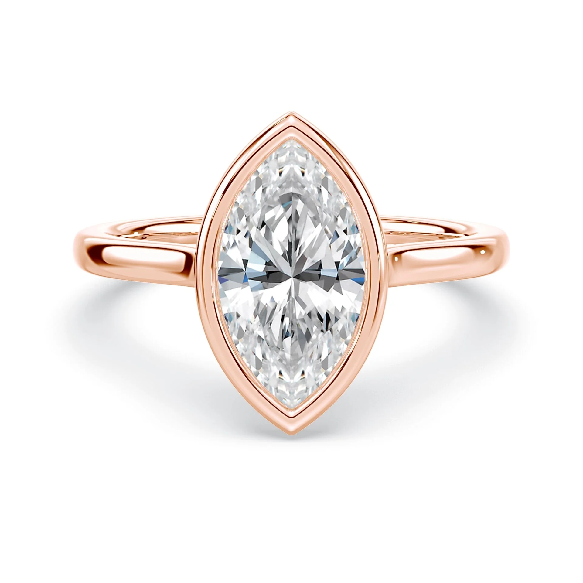 Marquise Cathedral Bezel Ring