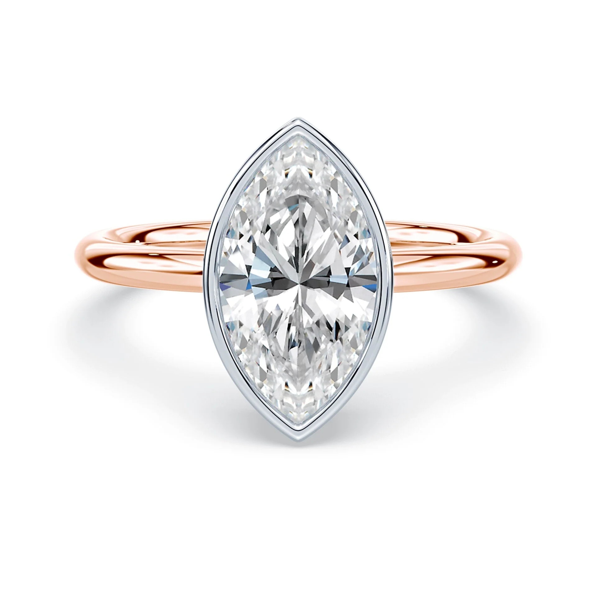 Marquise Cut Bezel Ring