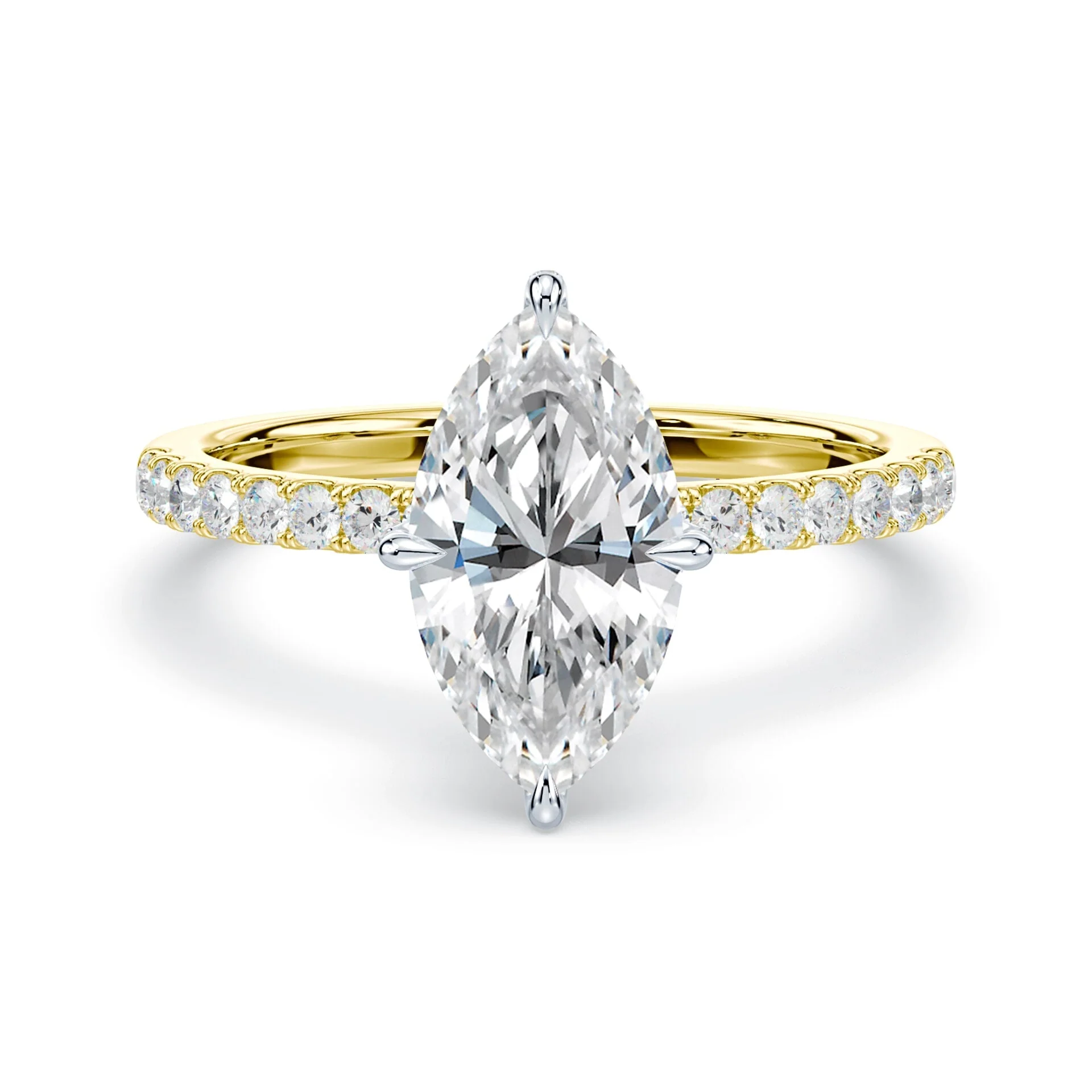 Marquise Allover Pave Engagement Ring