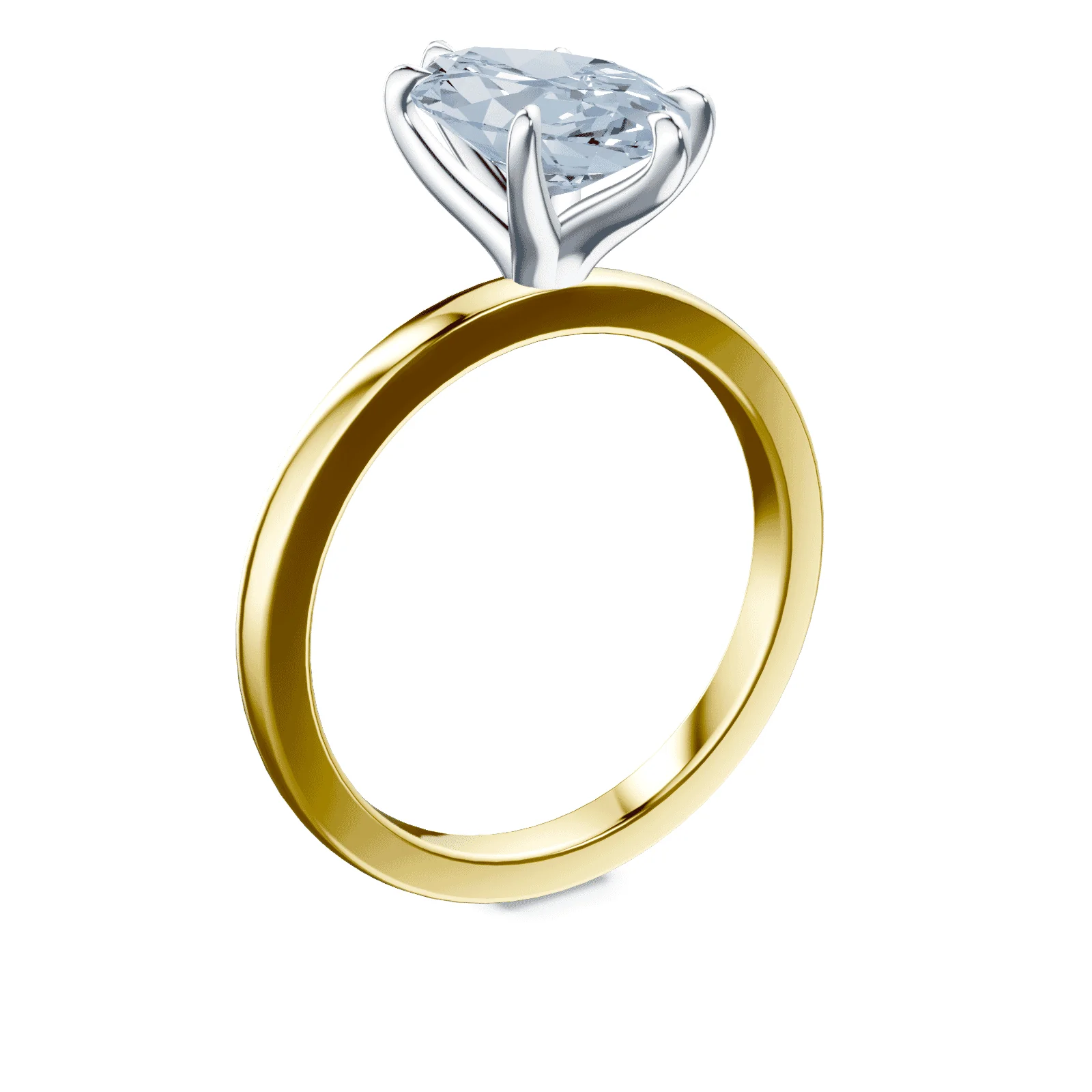 Marquise Cut Blue Diamond Ring - Image 2