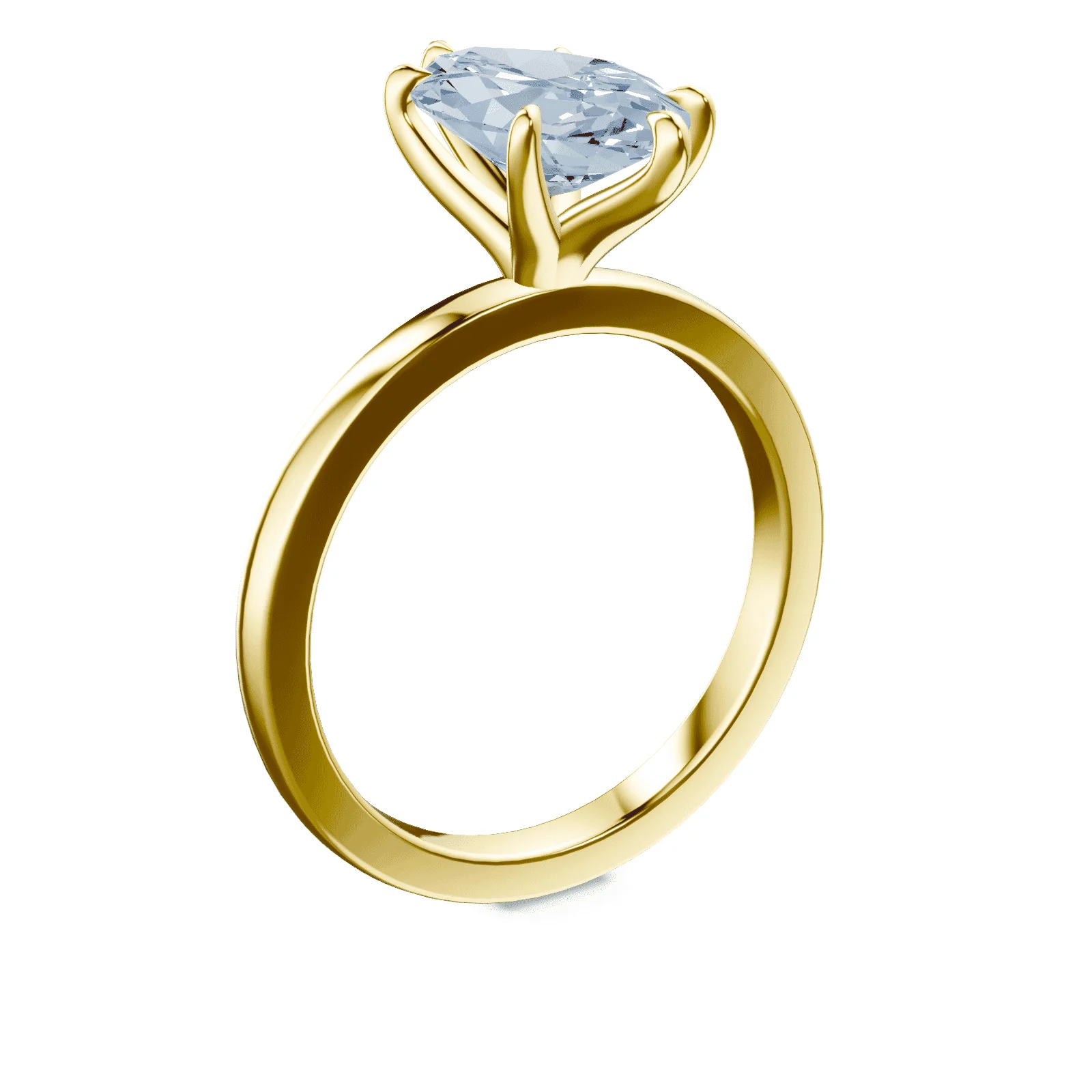 Marquise Cut Blue Diamond Ring - Image 2