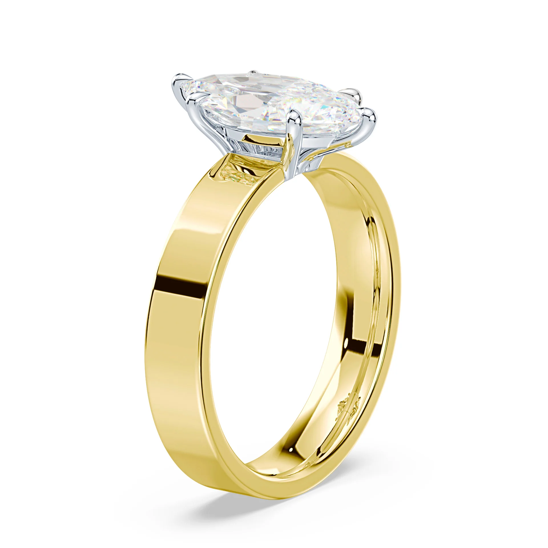Marquise Low Profile Wide Solitaire - Image 2