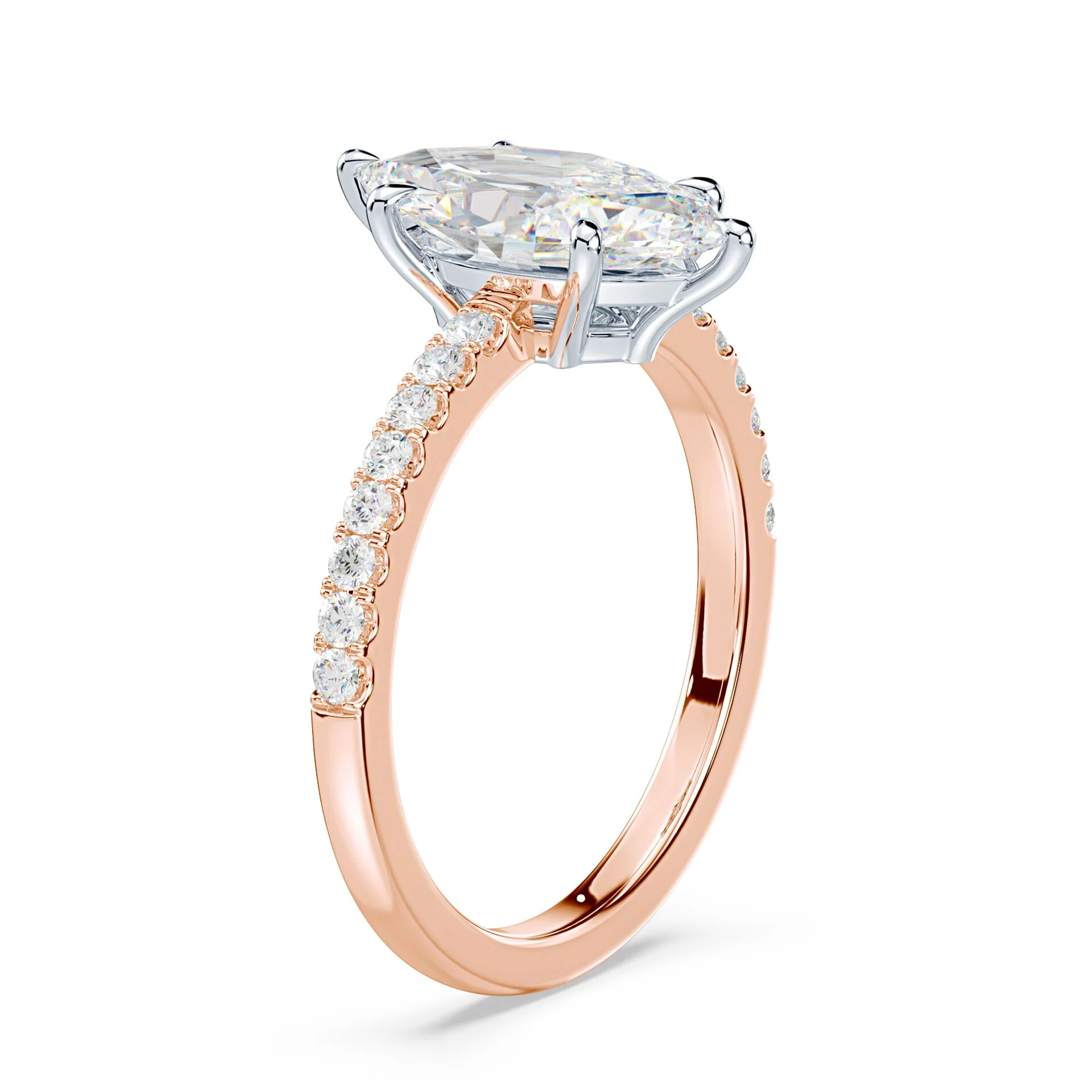 Marquise Low Profile Pave Ring - Image 2