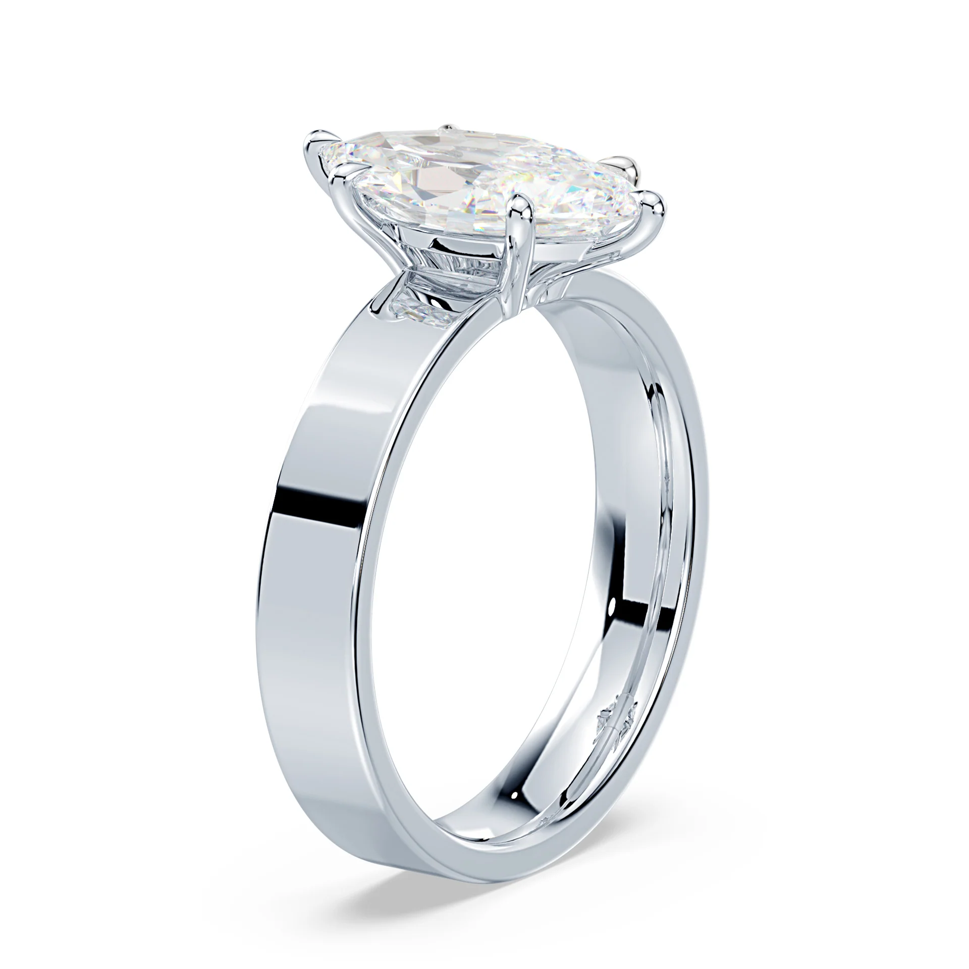Marquise Low Profile Wide Solitaire - Image 2