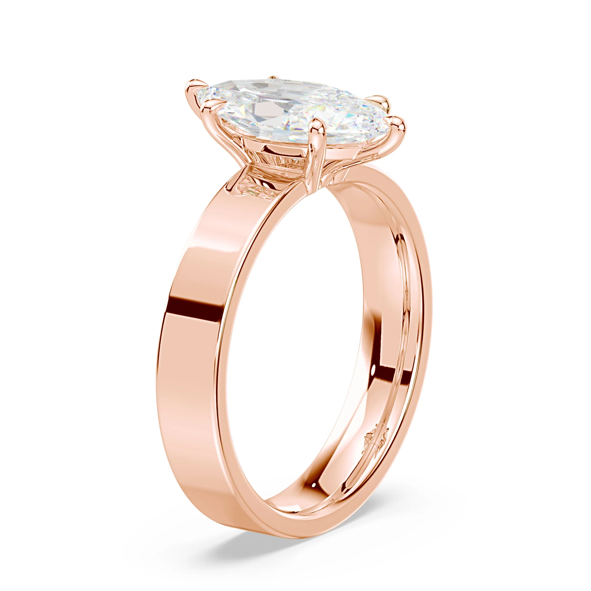 Marquise Low Profile Wide Solitaire - Image 2