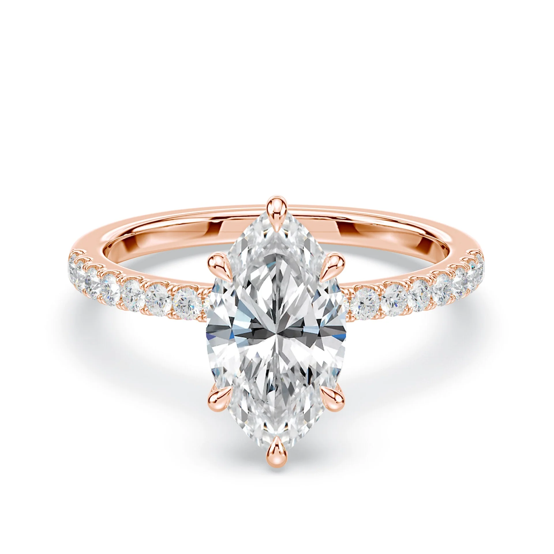 Marquise Pave Engagement Ring