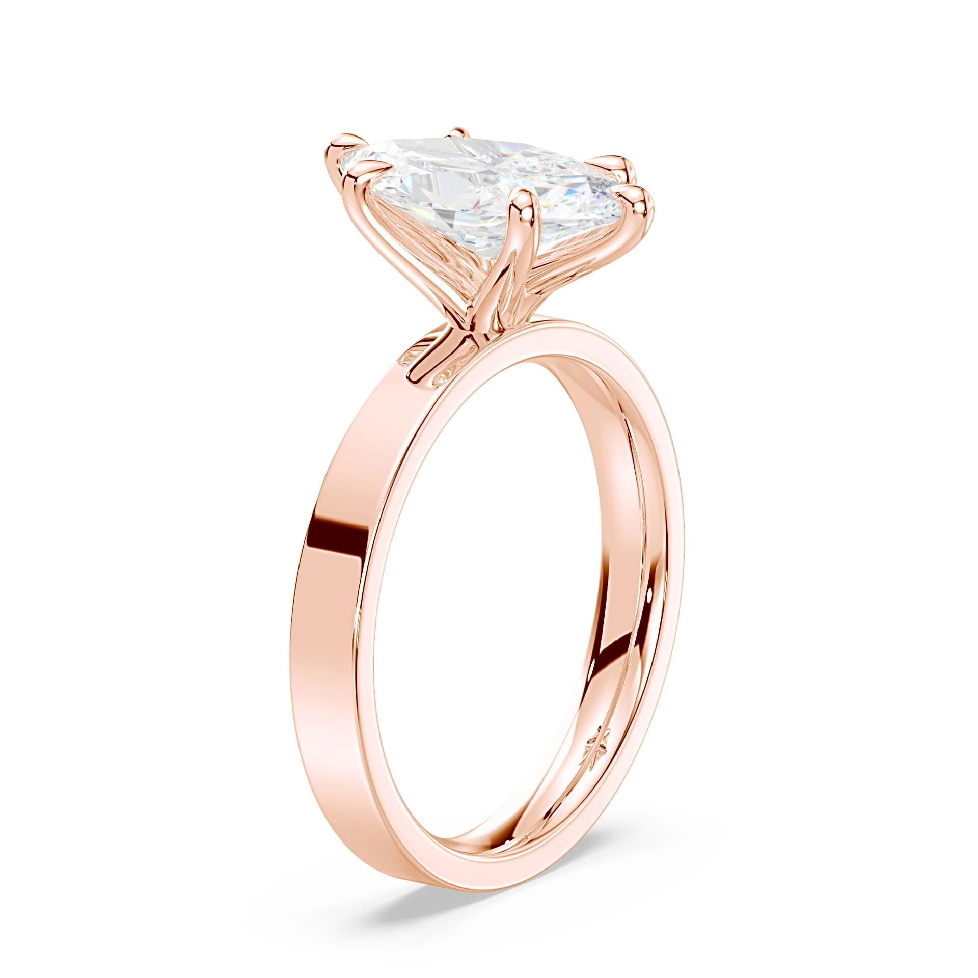 Marquise Wide Solitaire Ring - Image 2
