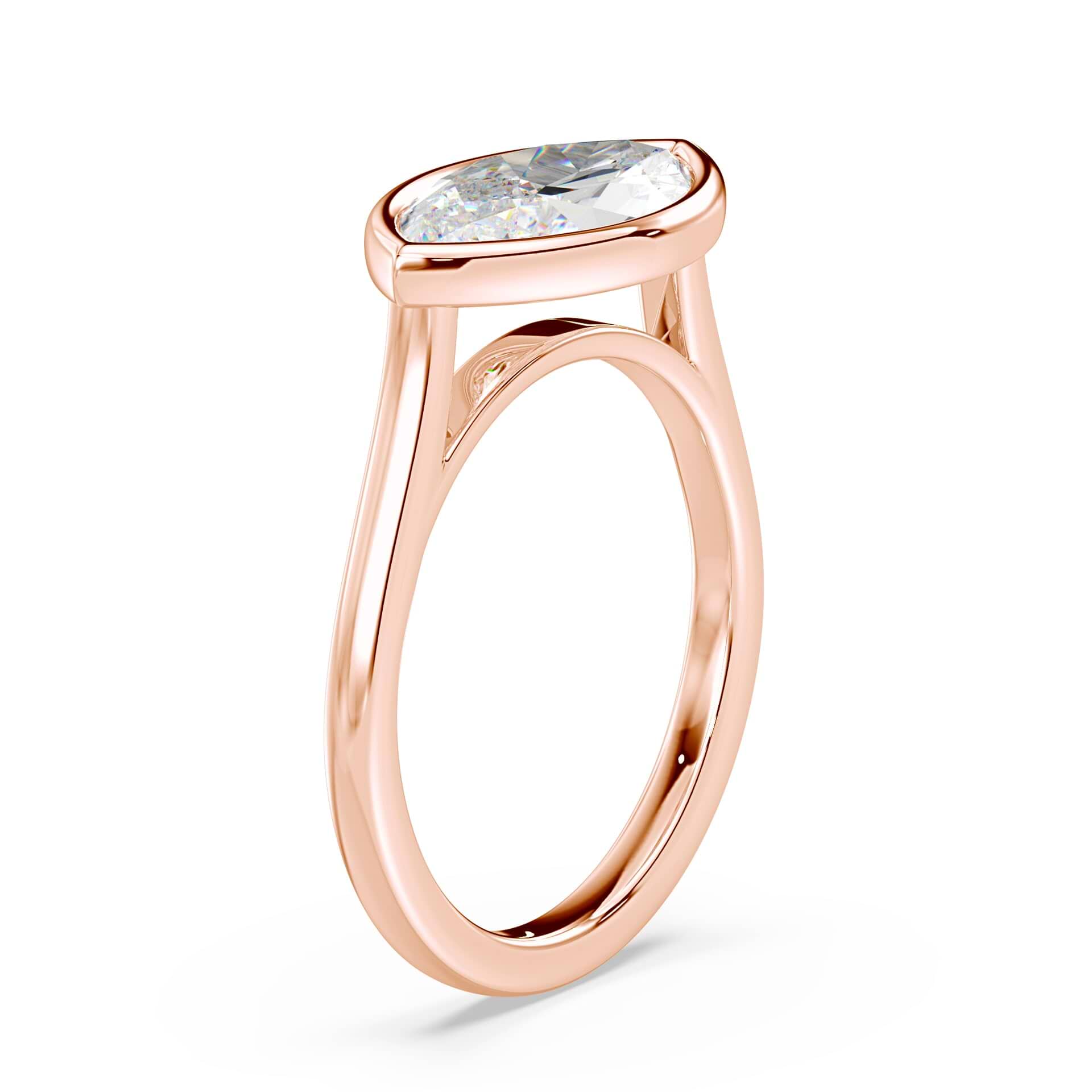 Marquise Cut East-West Cathedral Bezel - Image 2