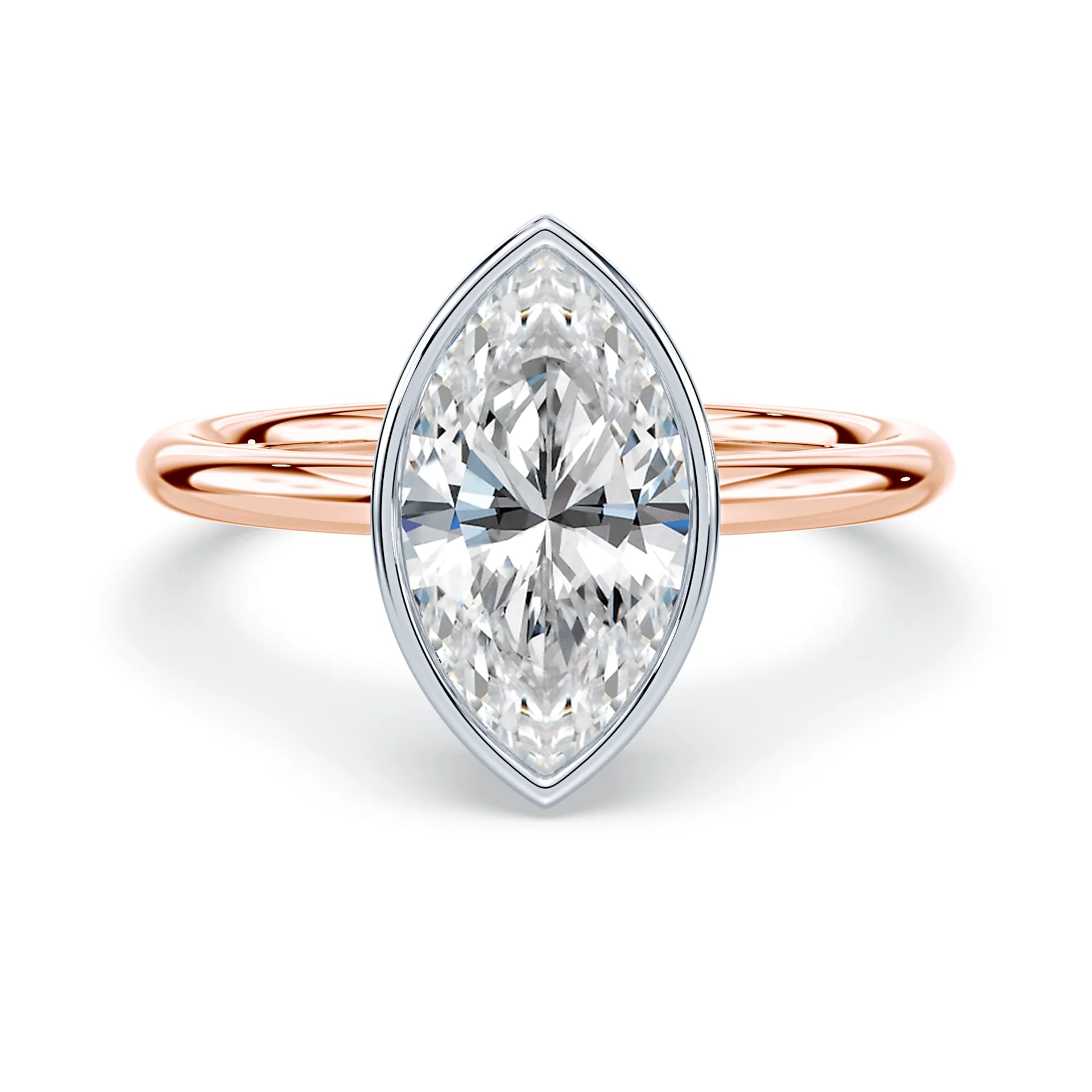 Marquise Cut Bezel Ring