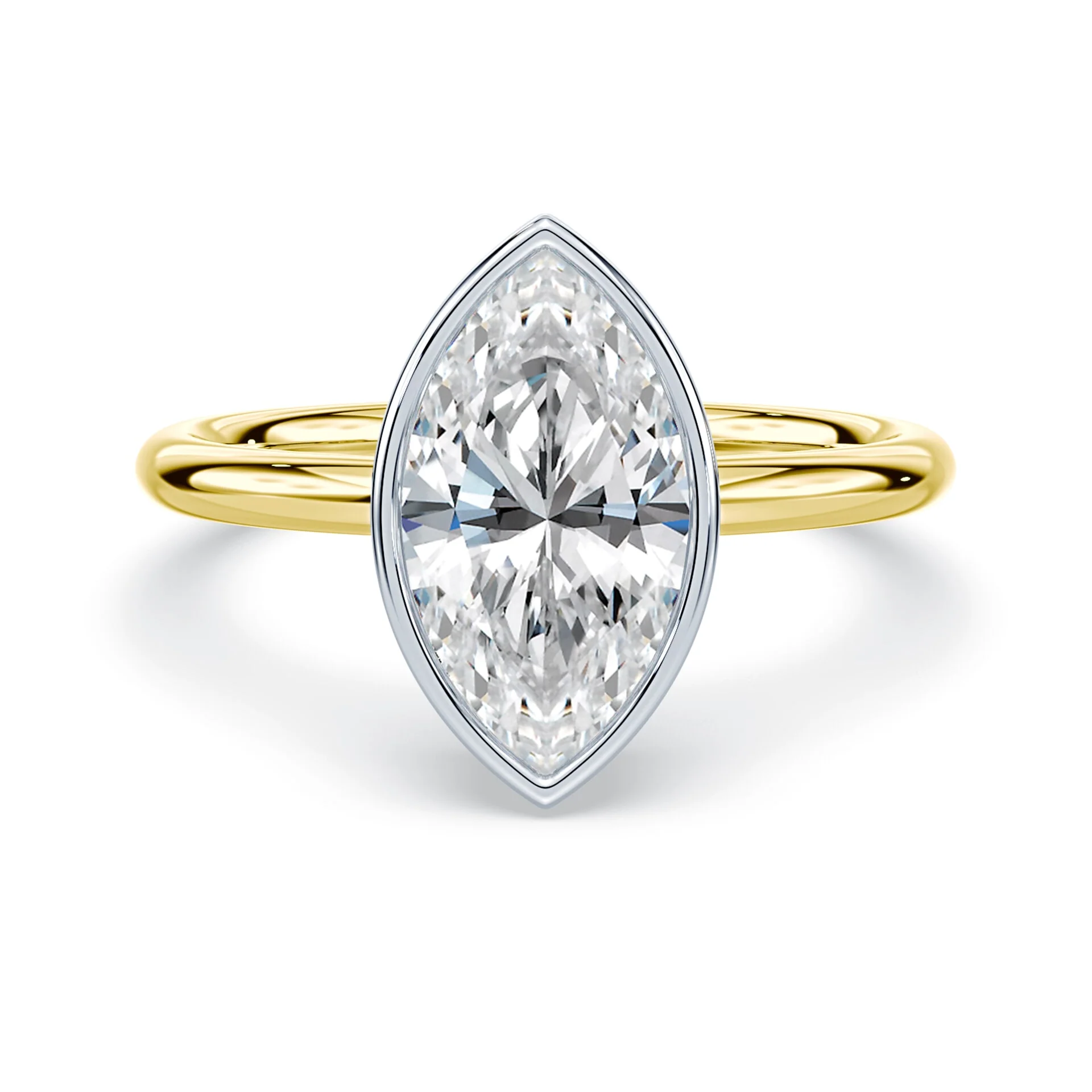 Marquise Cut Bezel Ring