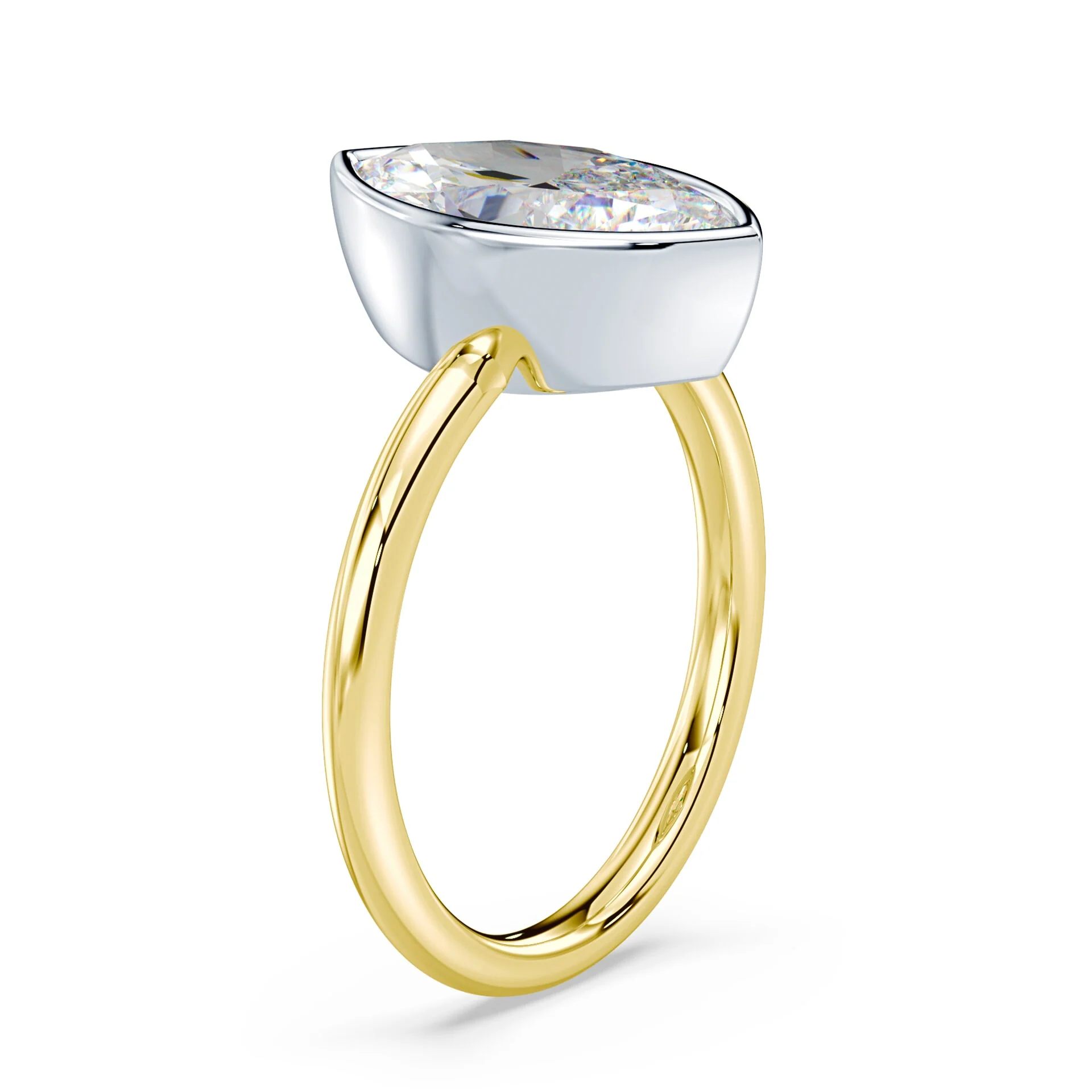 Marquise Cut Bezel Ring - Image 2
