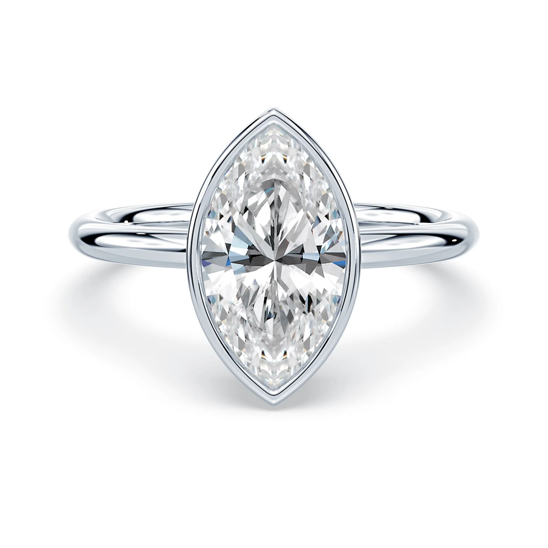 Marquise Cut Bezel Ring