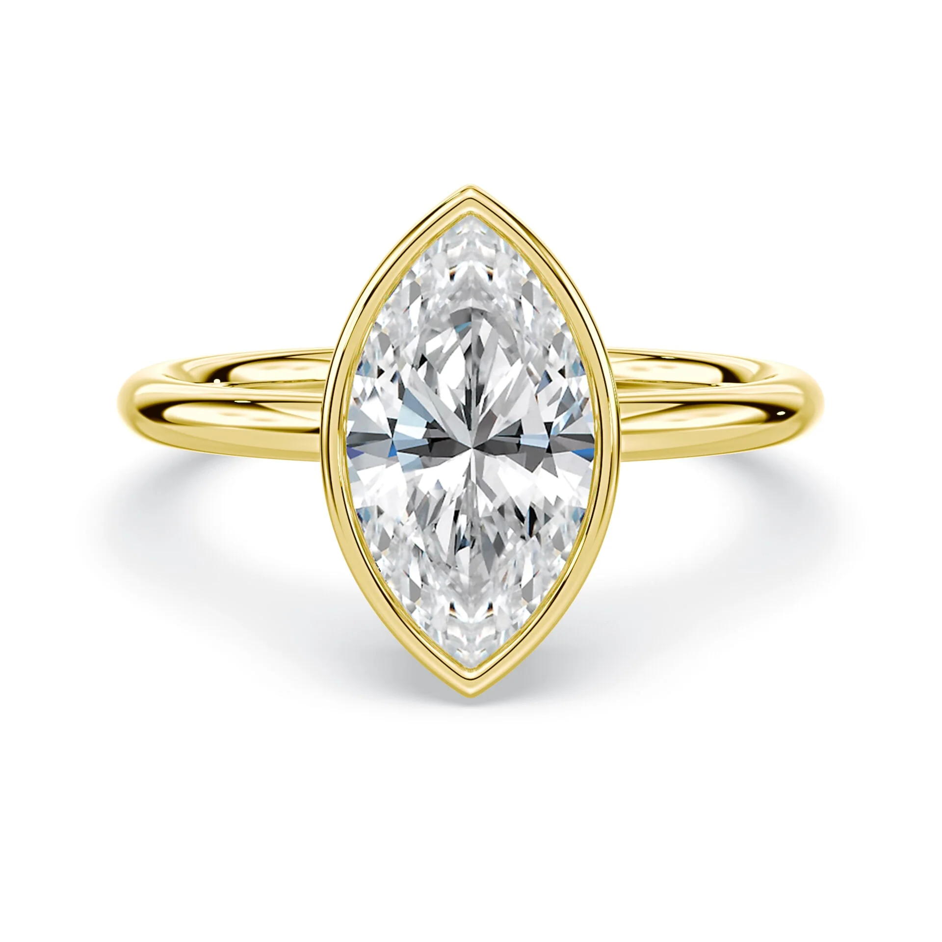 Marquise Cut Bezel Ring