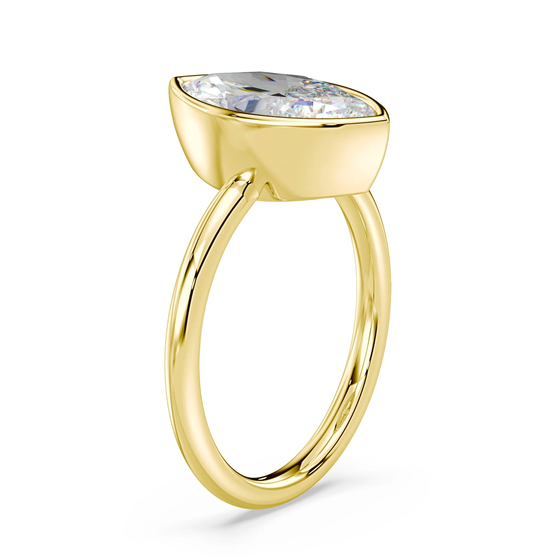 Marquise Cut Bezel Ring - Image 2