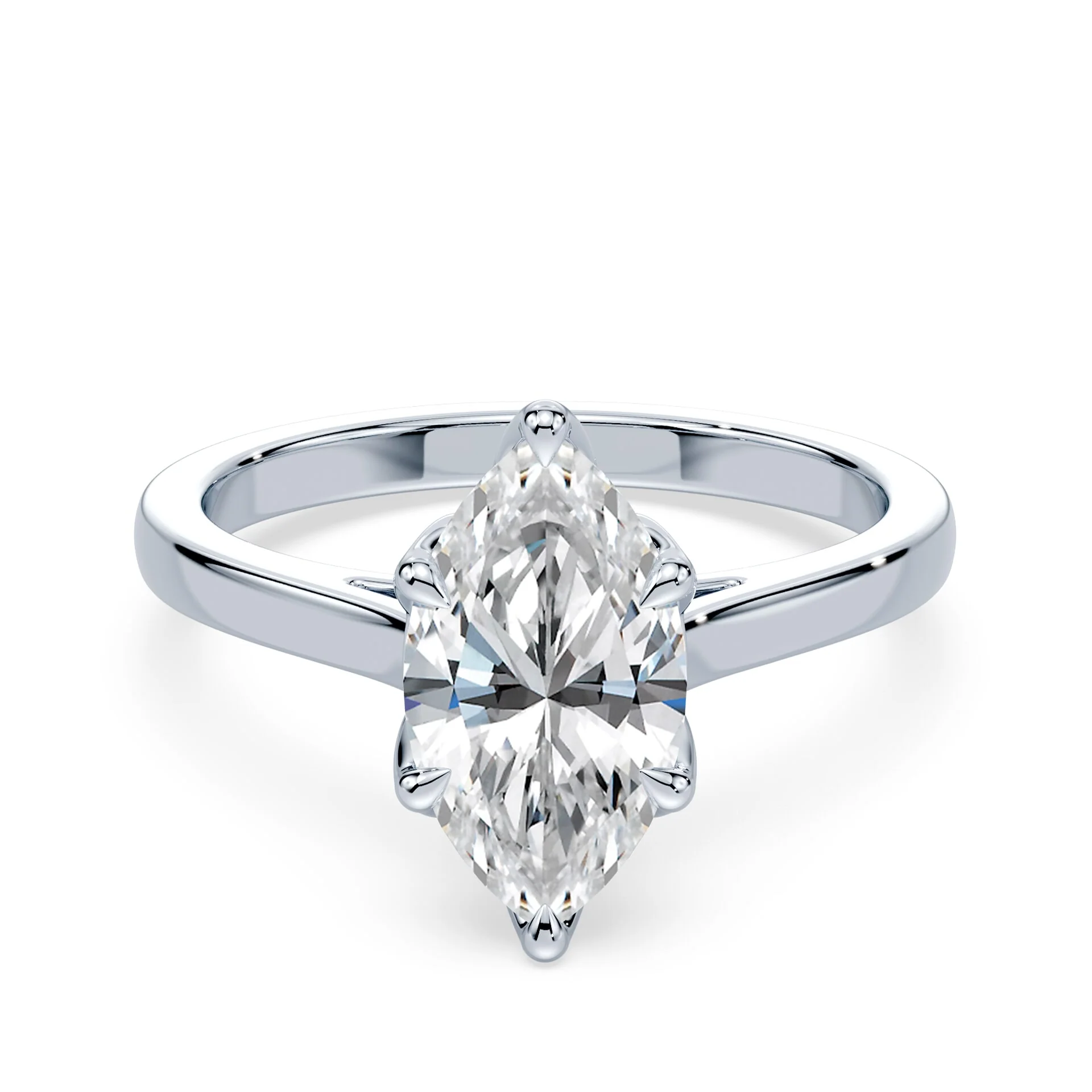 Marquise Tulip Cathedral Ring