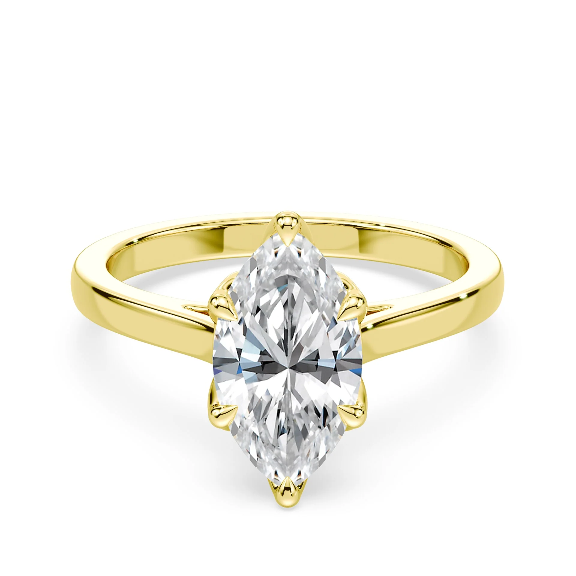Marquise Tulip Cathedral Ring