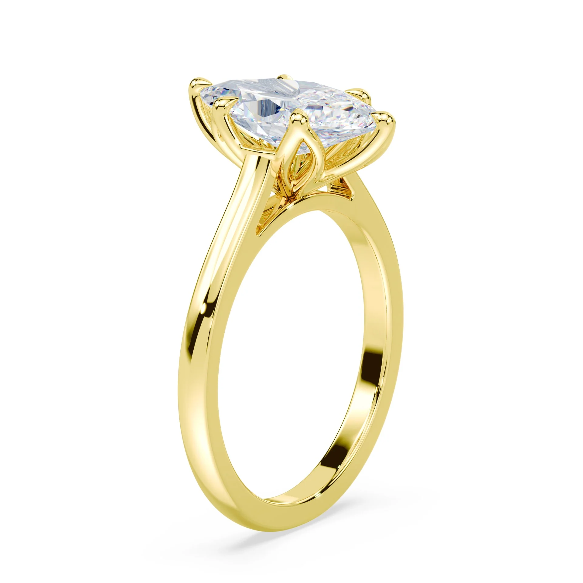 Marquise Tulip Cathedral Ring - Image 2