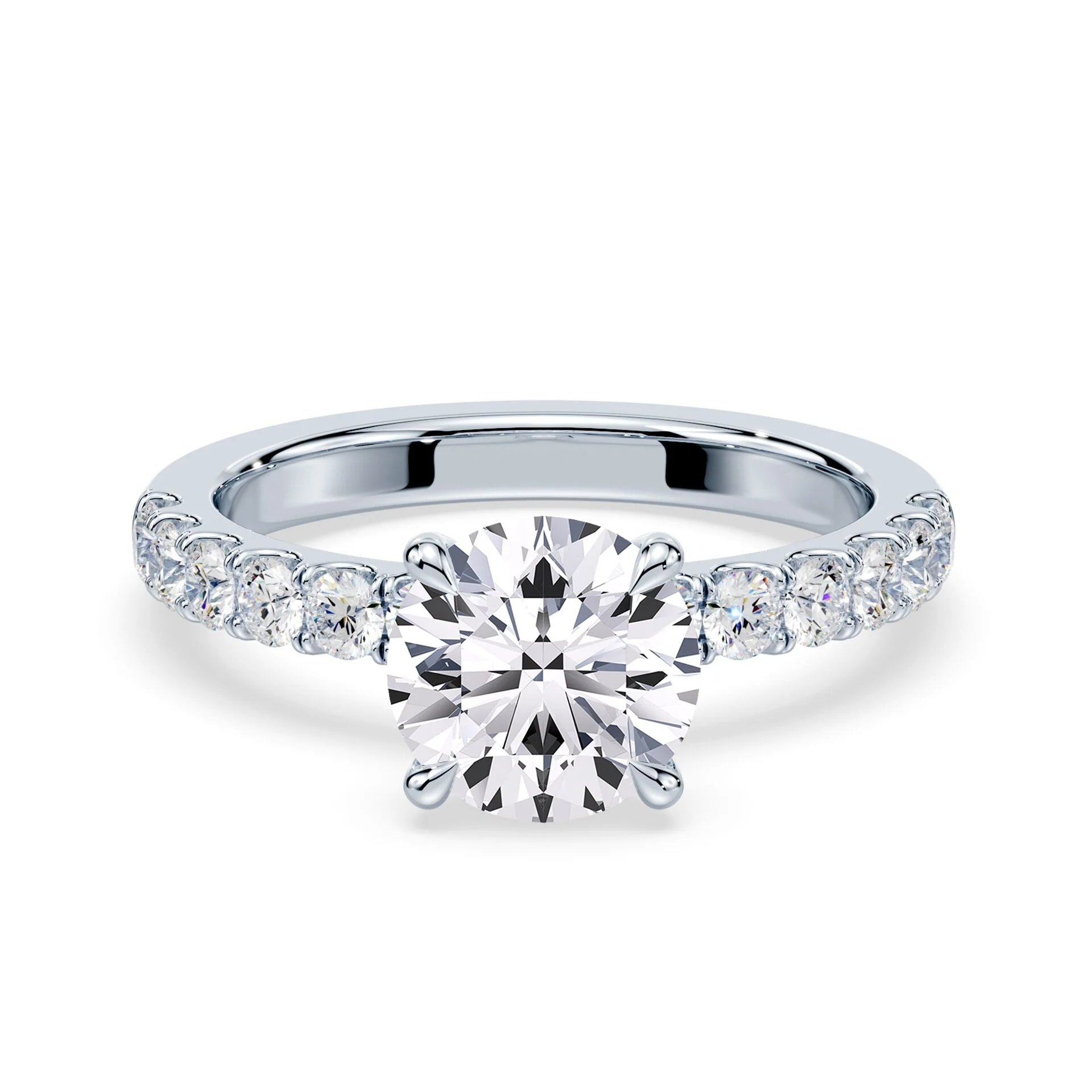 Medium Pave Engagement Ring