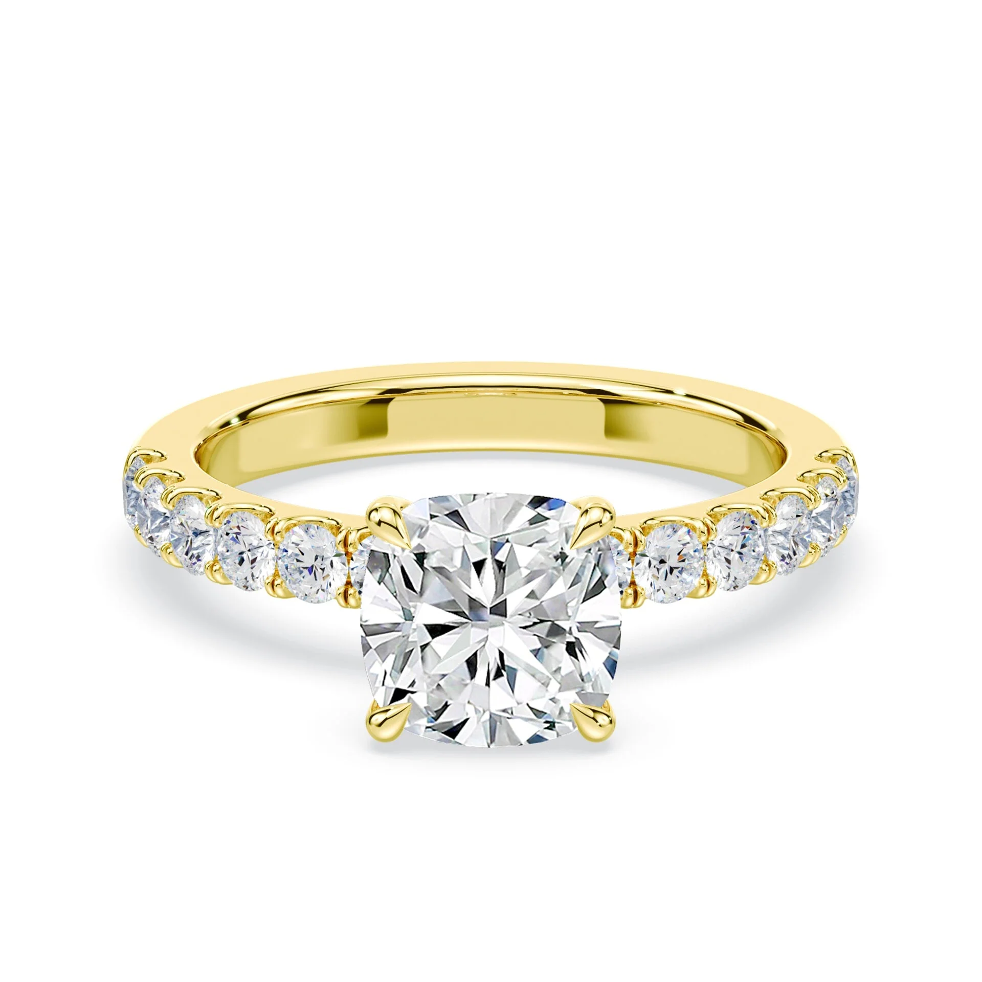 Cushion Medium Pave Ring