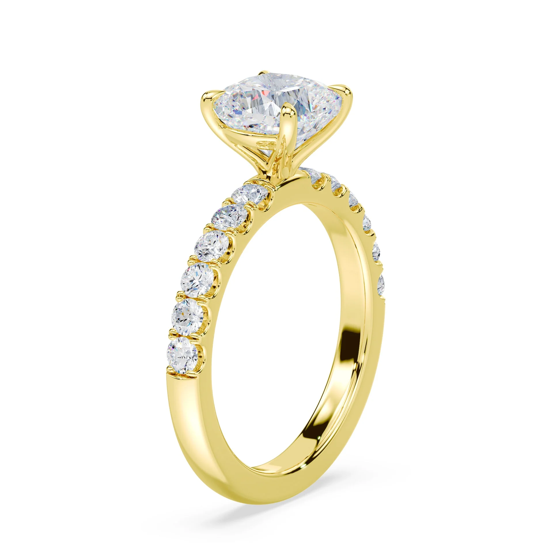 Cushion Medium Pave Ring - Image 2