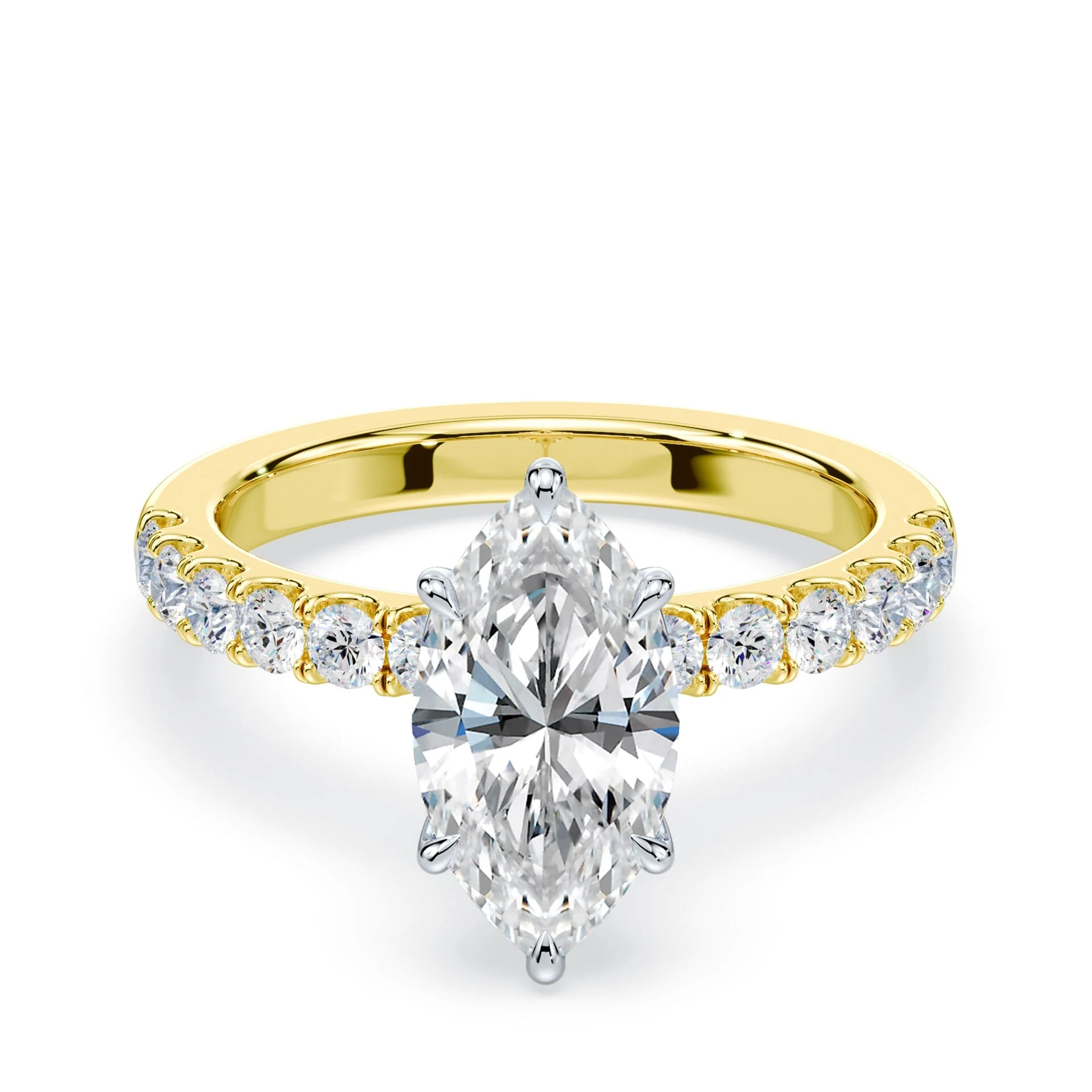 Marquise Medium Pave Ring