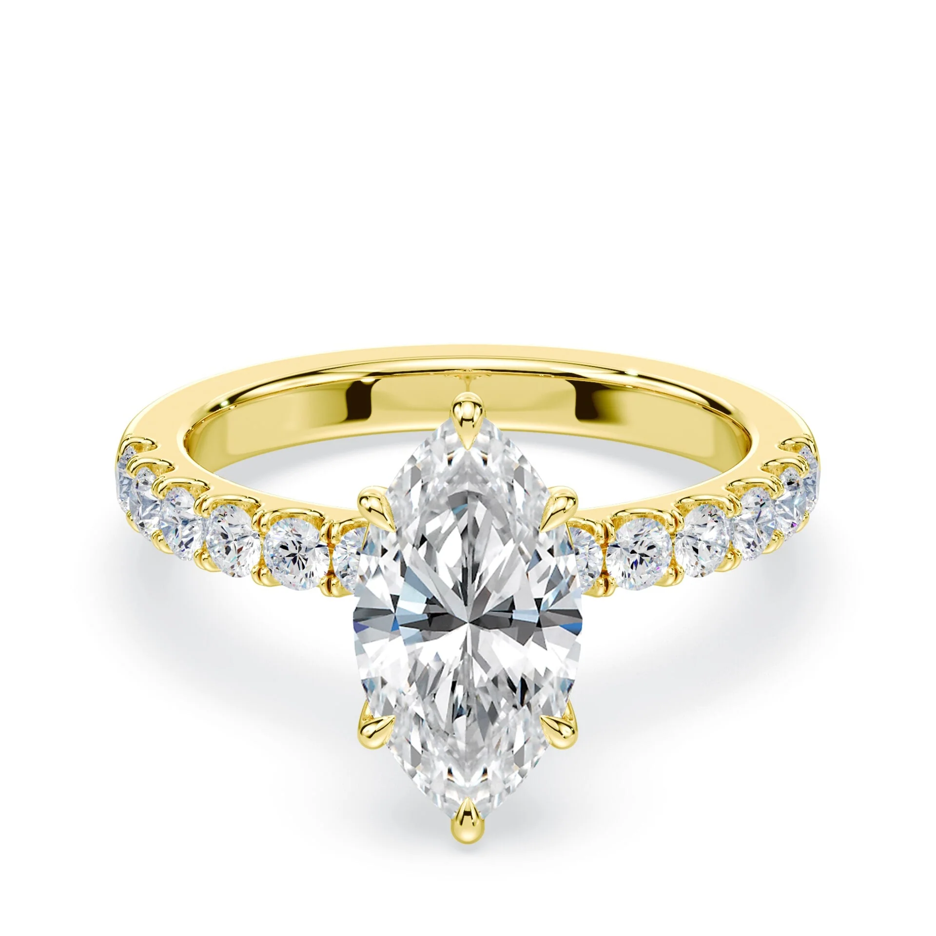 Marquise Medium Pave Ring