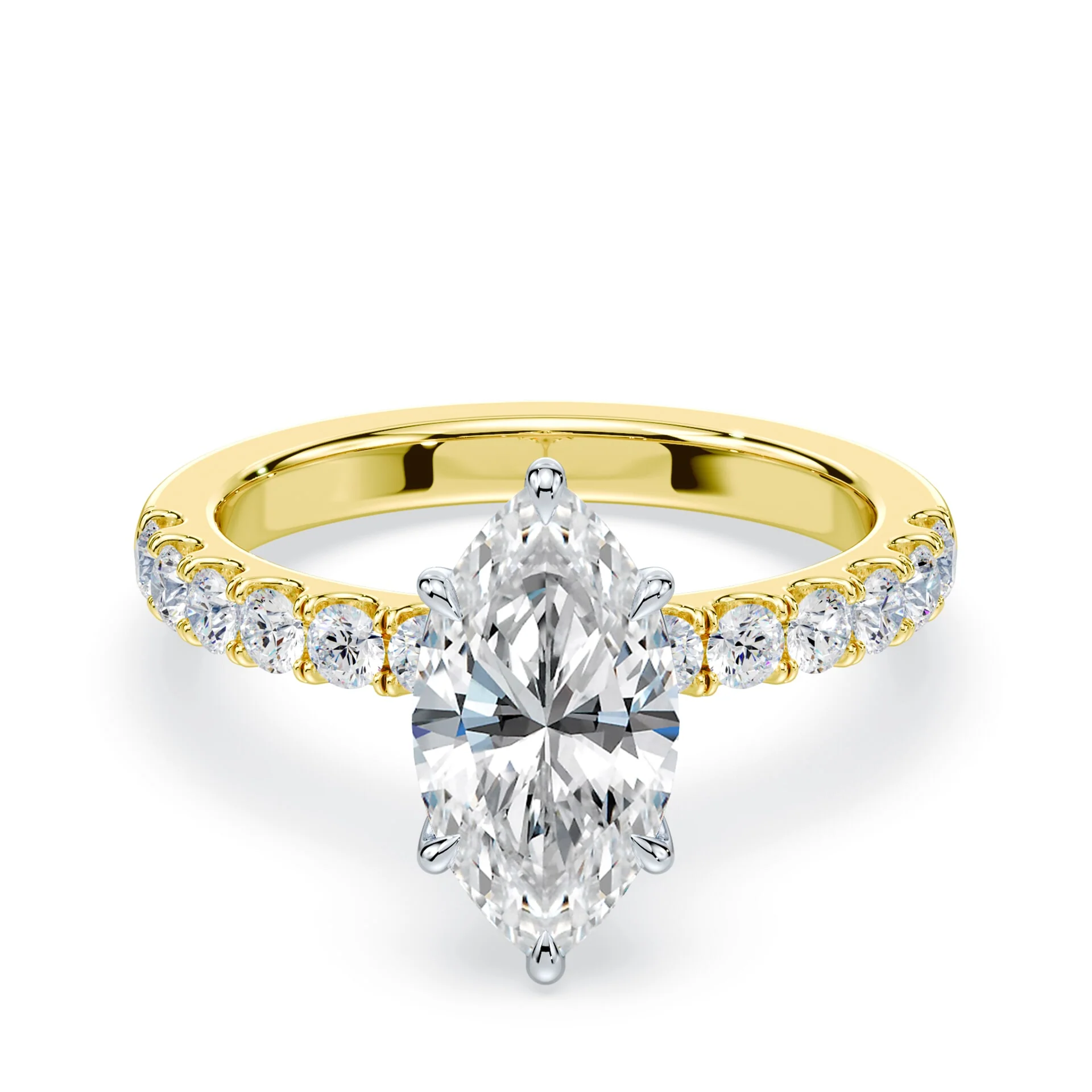 Marquise Medium Pave Ring