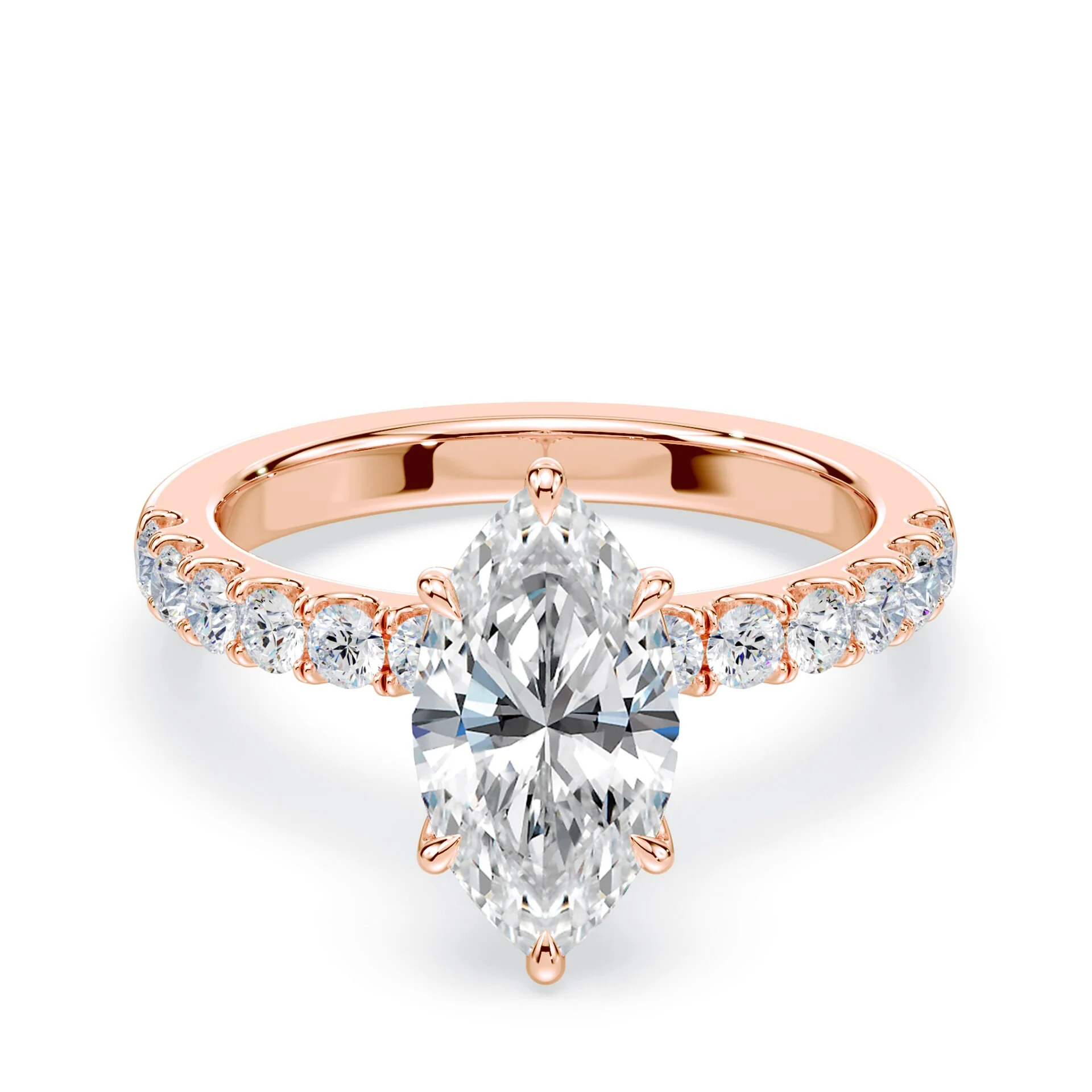 Marquise Medium Pave Ring