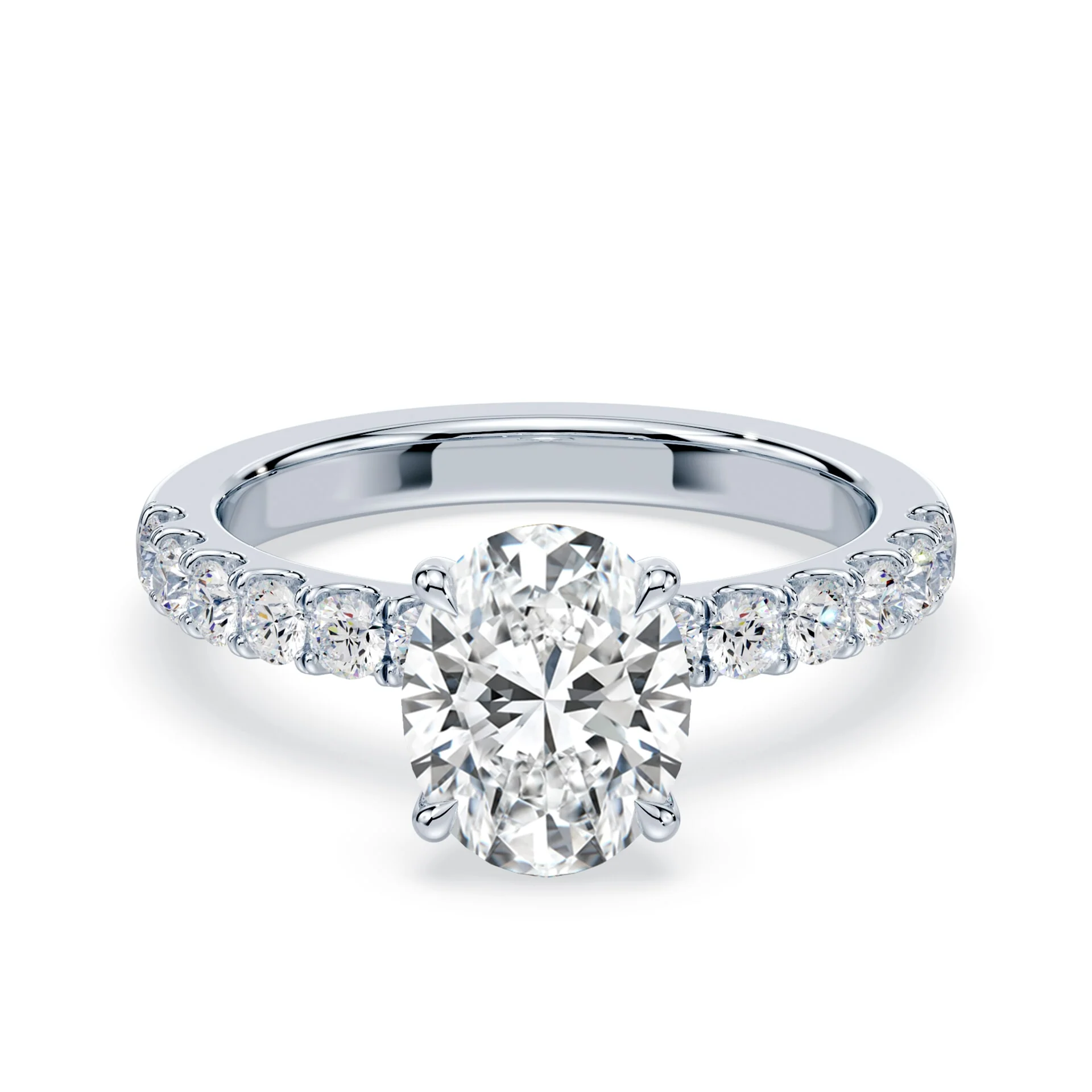 Oval Medium Pave Ring