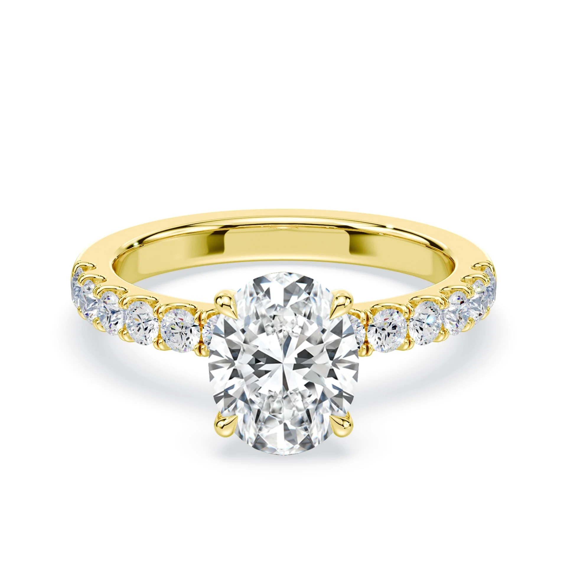 Oval Medium Pave Ring