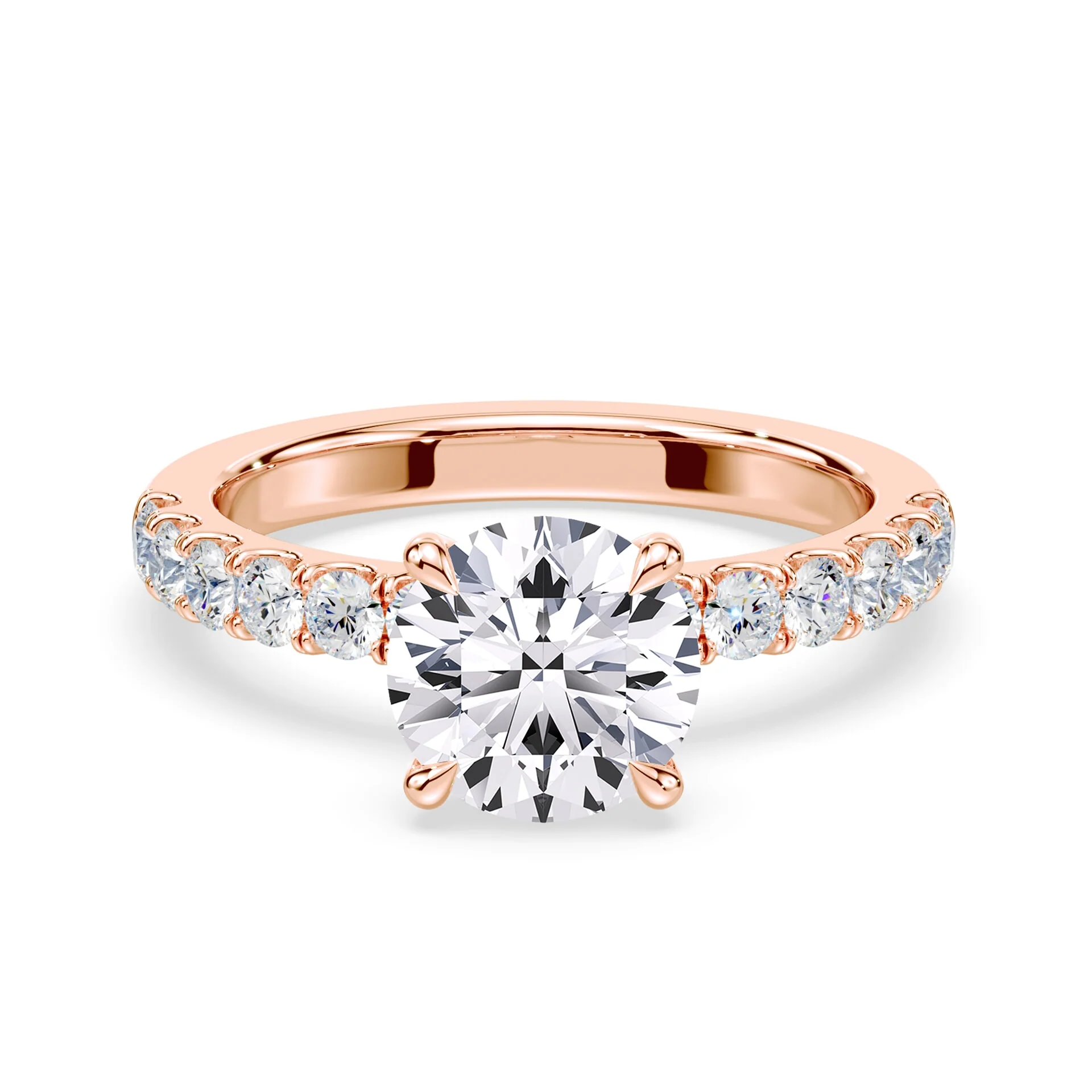 Medium Pave Engagement Ring