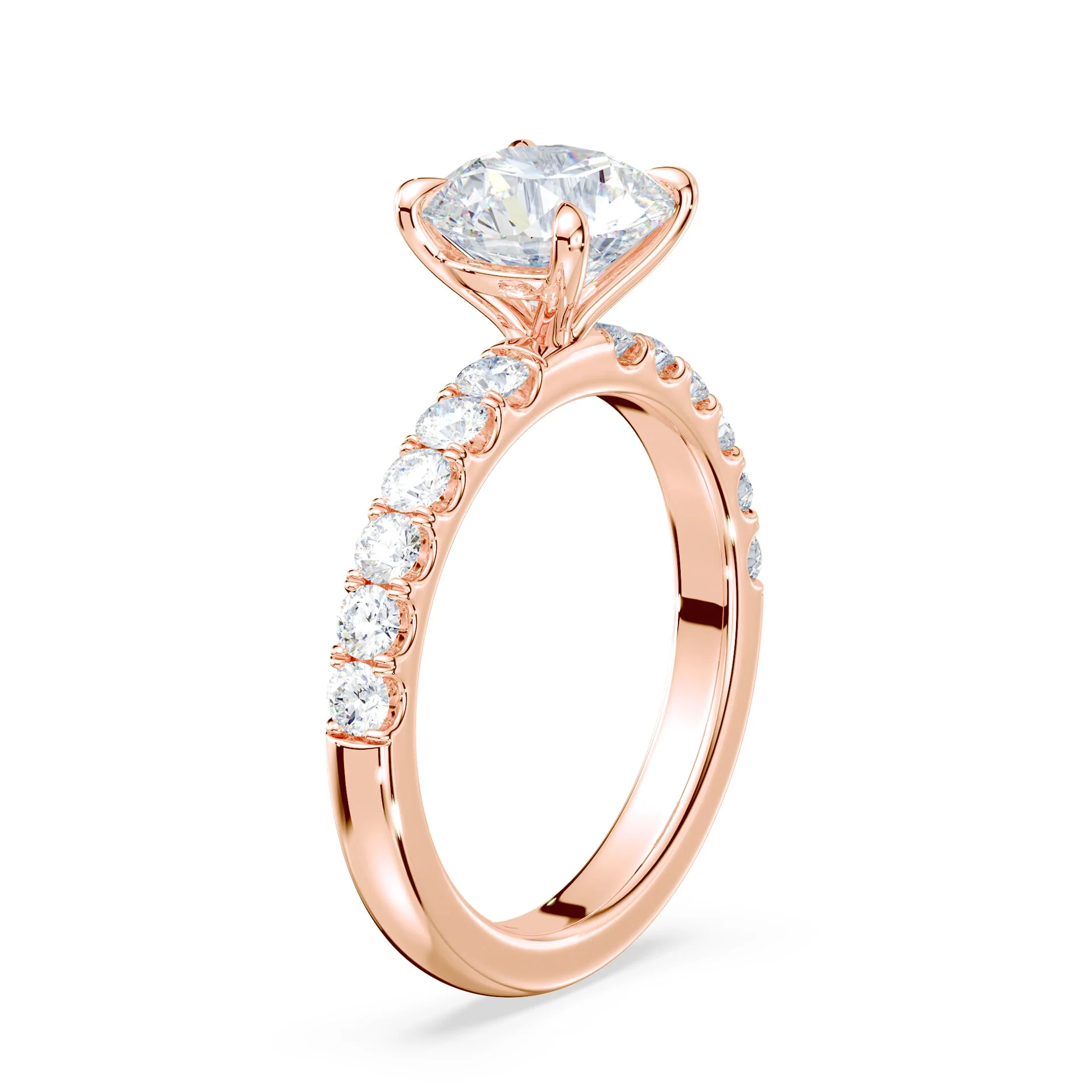 Medium Pave Engagement Ring - Image 2