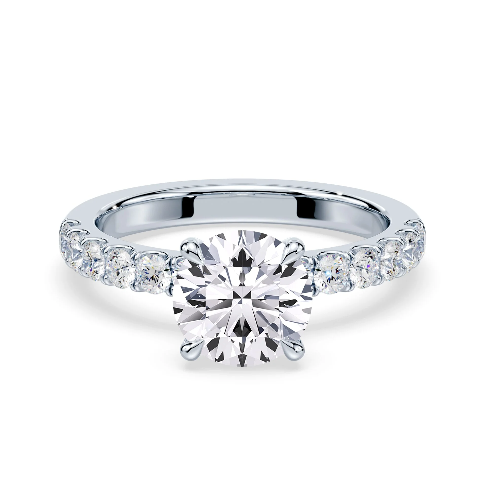 Medium Pave Engagement Ring