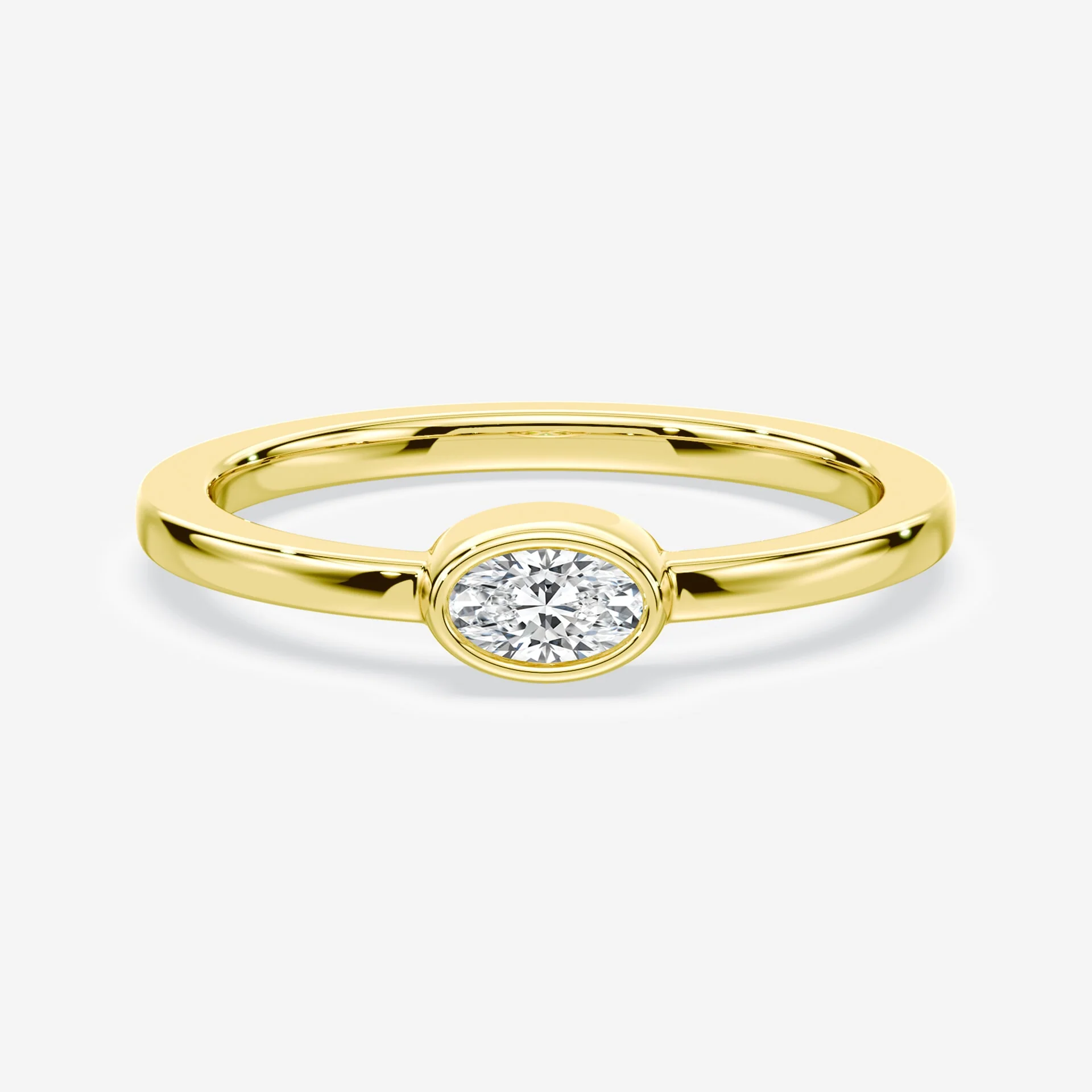 Oval Mini Bezel Ring