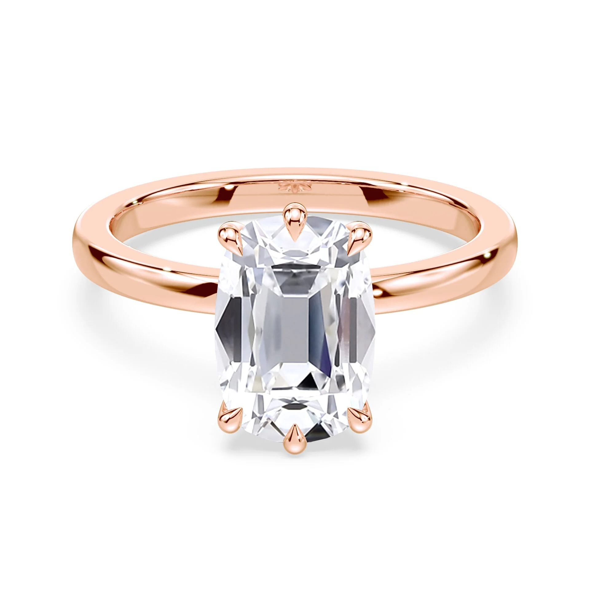 Old Mine Six Prong Hidden Halo